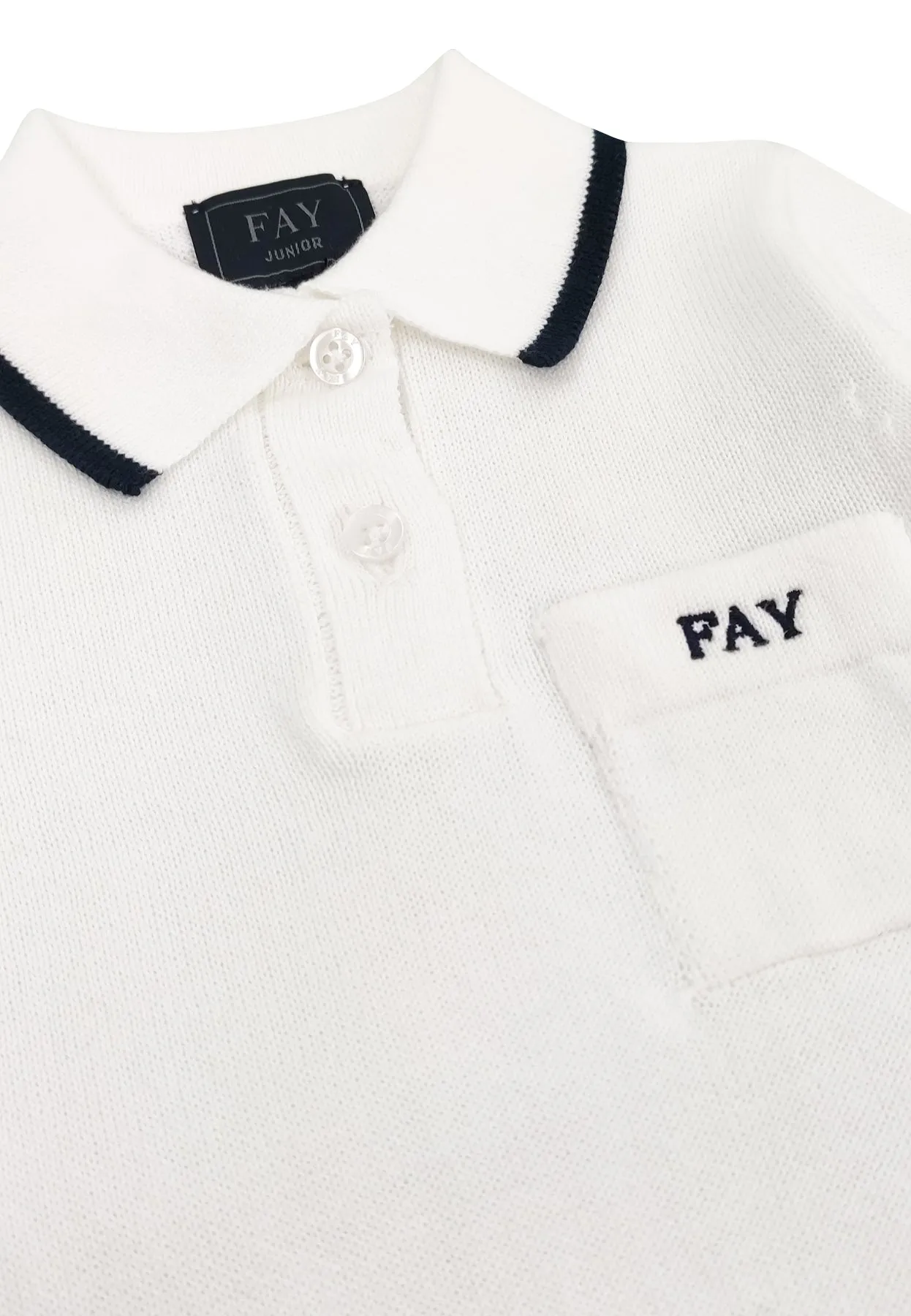 Fay tutina neonato bianca in in cotone