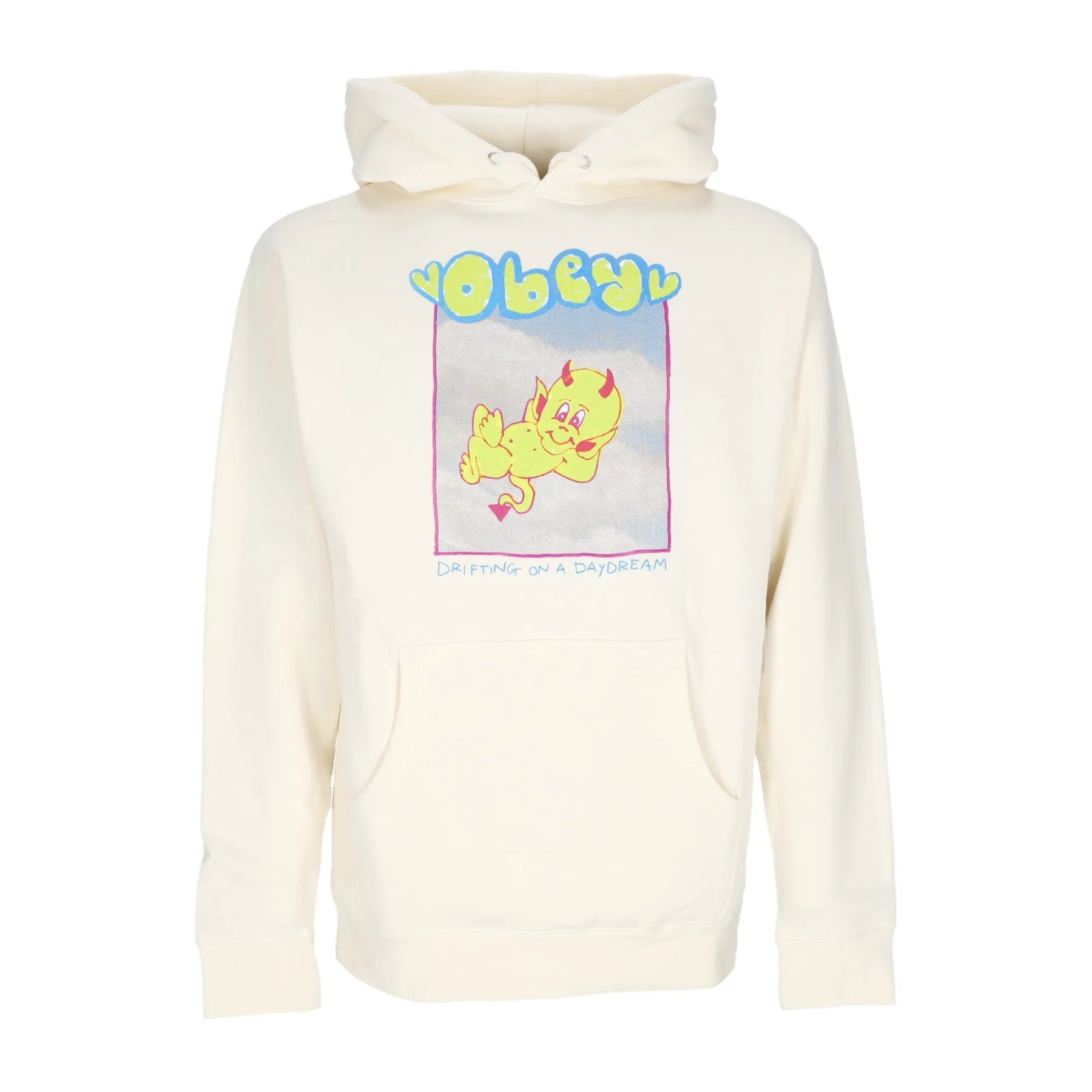 Felpa Cappuccio Donna Drifting On a Daydream Basic Hooded Fleece Bone