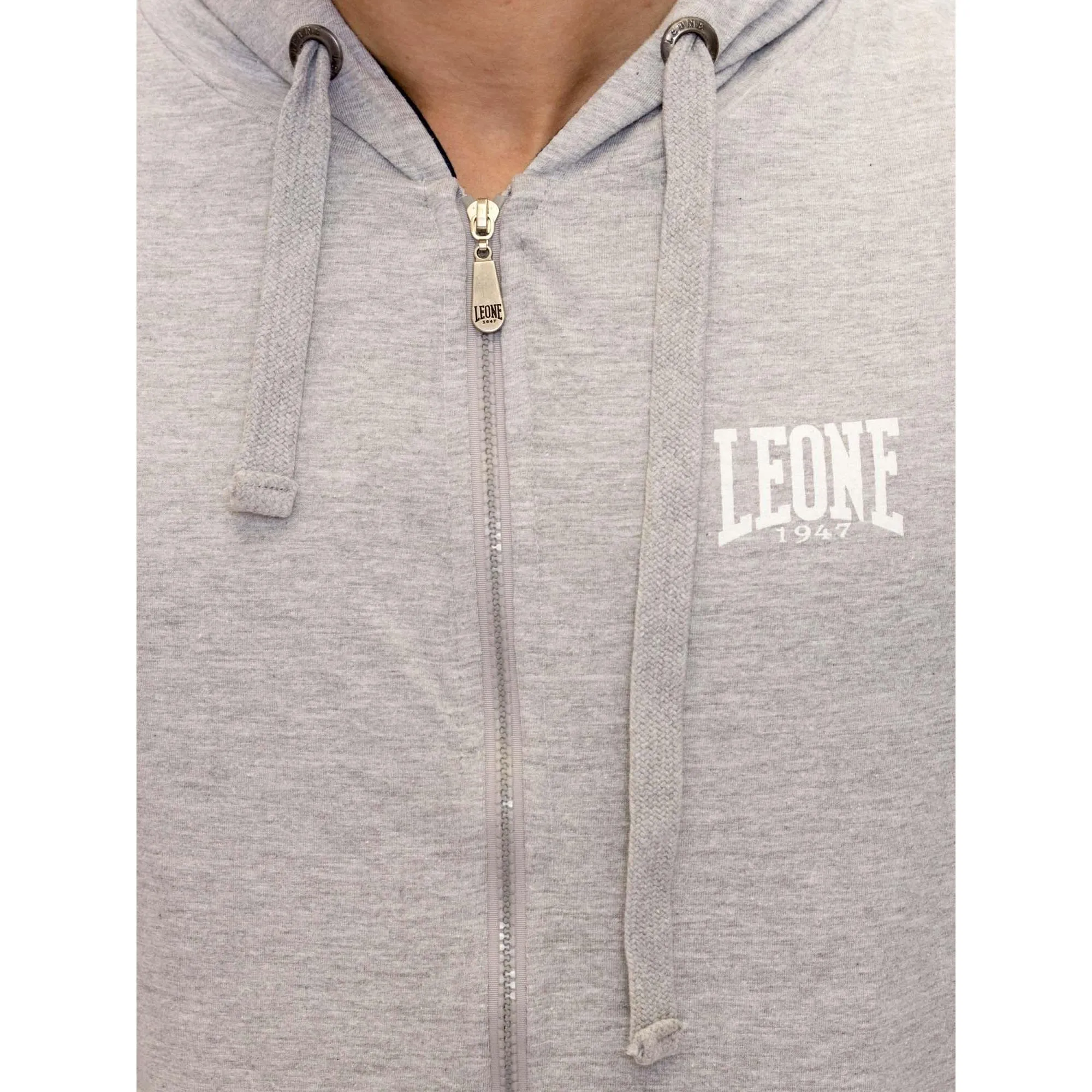 Felpa da uomo con cappuccio e zip Leone 1947 Apparel