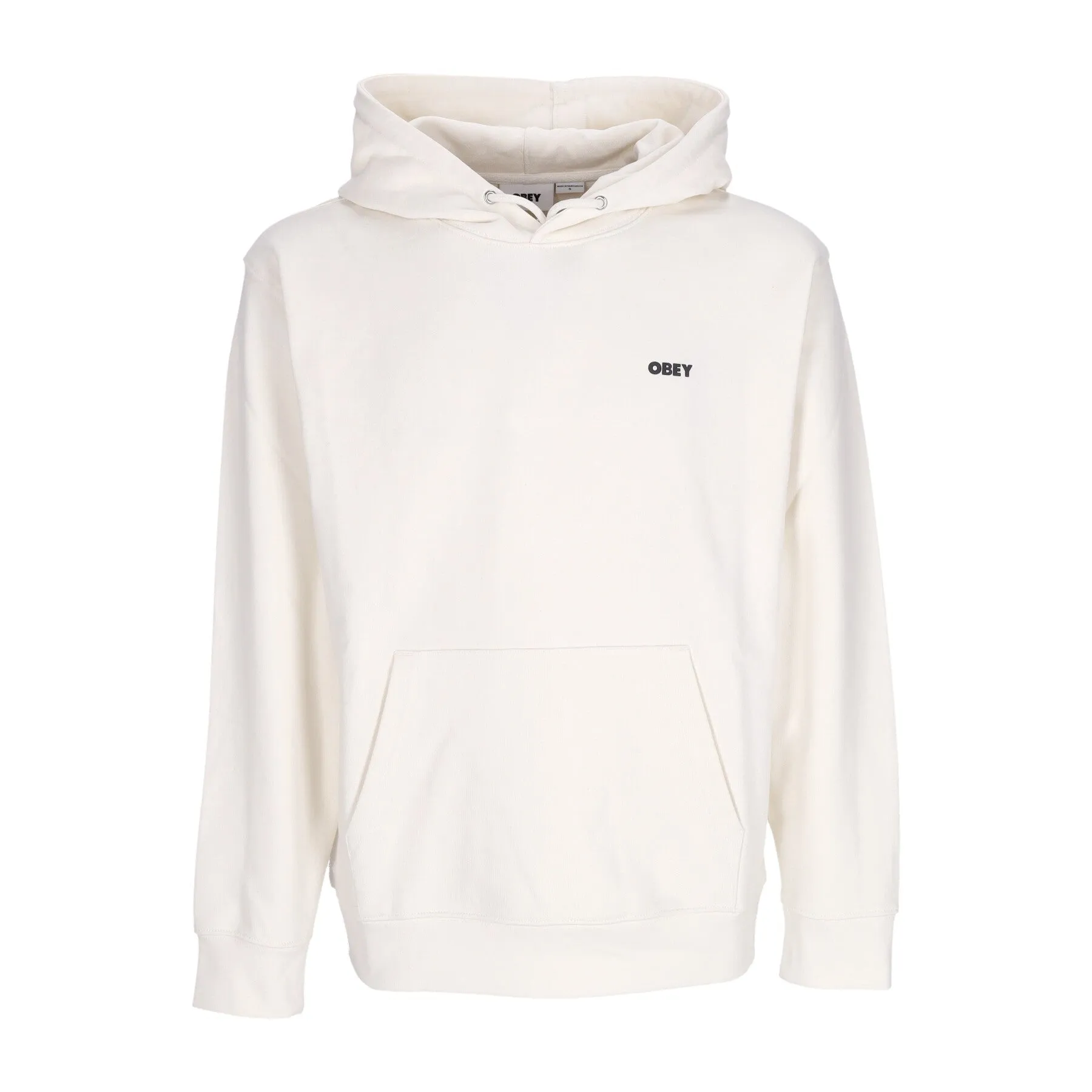 Felpa Leggera Cappuccio Uomo Bold Hood Premium French Terry Unbleached