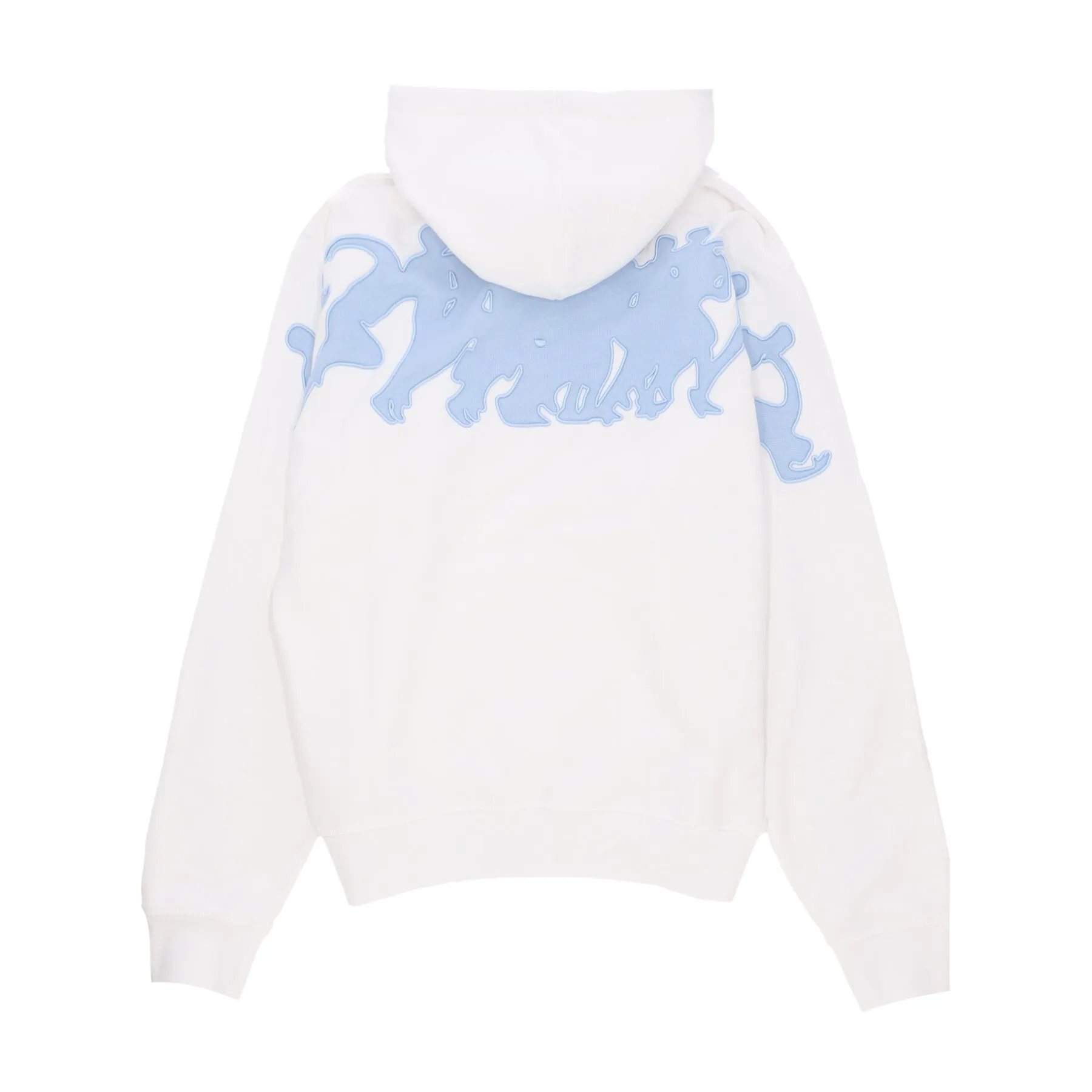 Felpa Leggera Cappuccio Uomo Hank Back Multi Runner Hoodie White