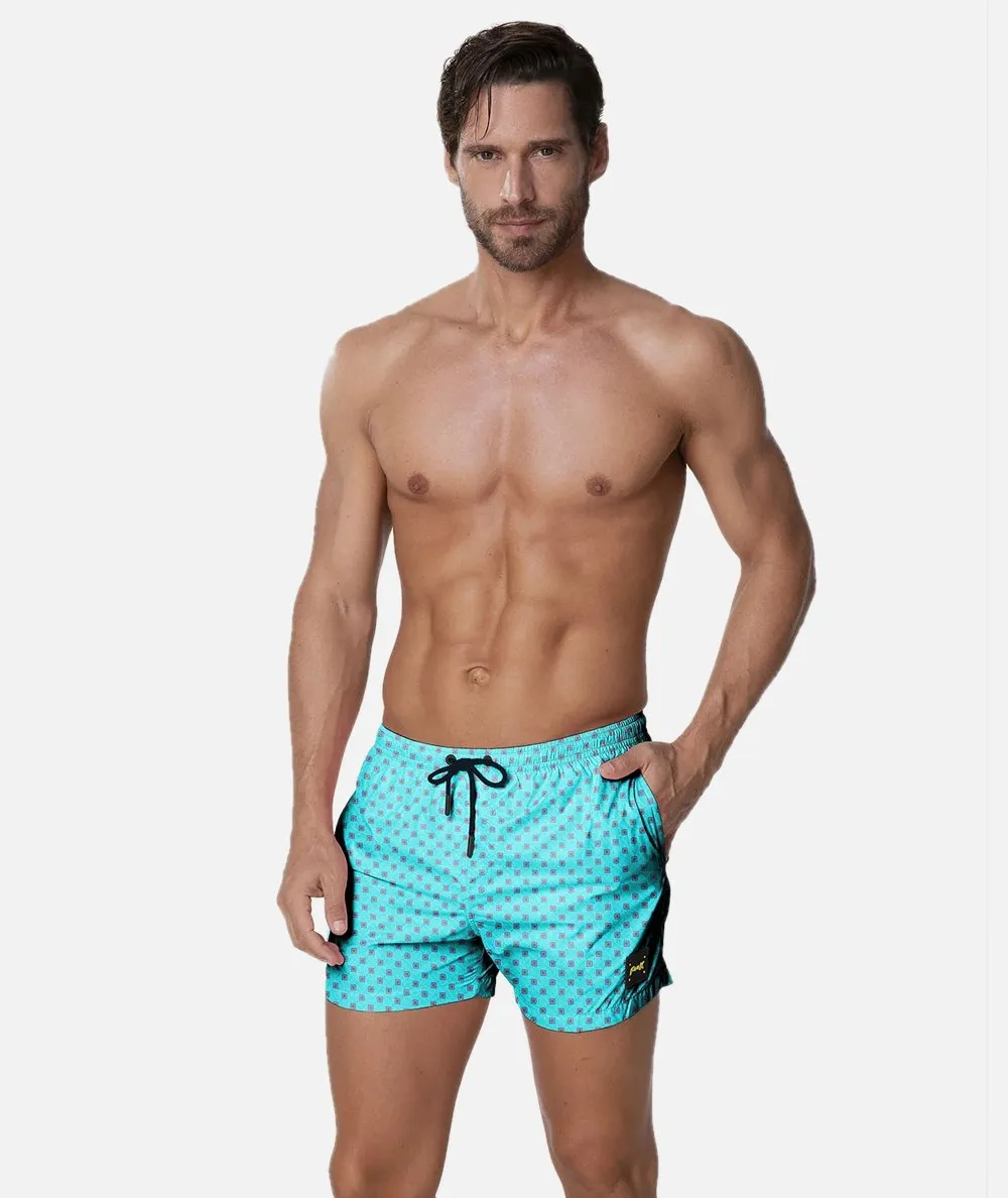 F**K UOMO--Costume da mare boxer Mood Micro Pattern