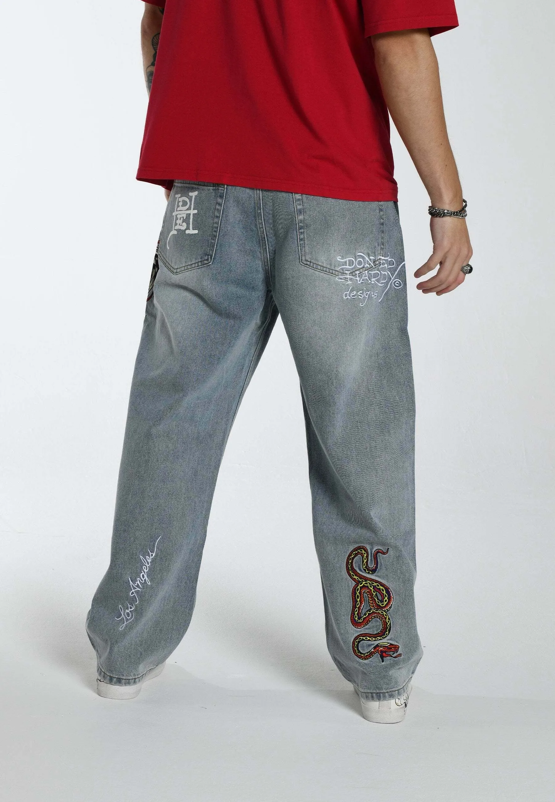 FLAMER-SNAKE BAGGY  - Jeans a sigaretta