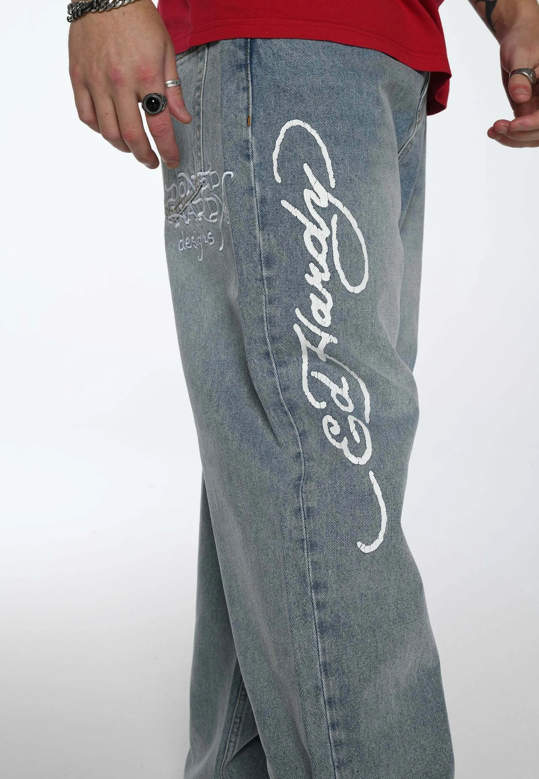FLAMER-SNAKE BAGGY  - Jeans a sigaretta