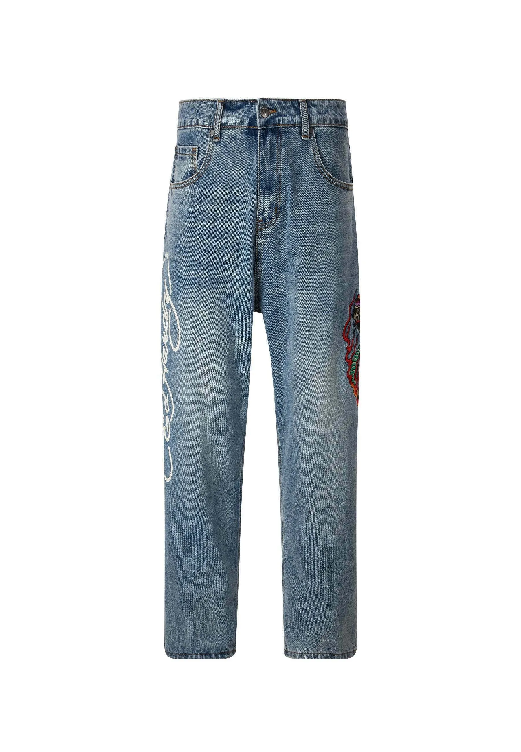 FLAMER-SNAKE BAGGY  - Jeans a sigaretta