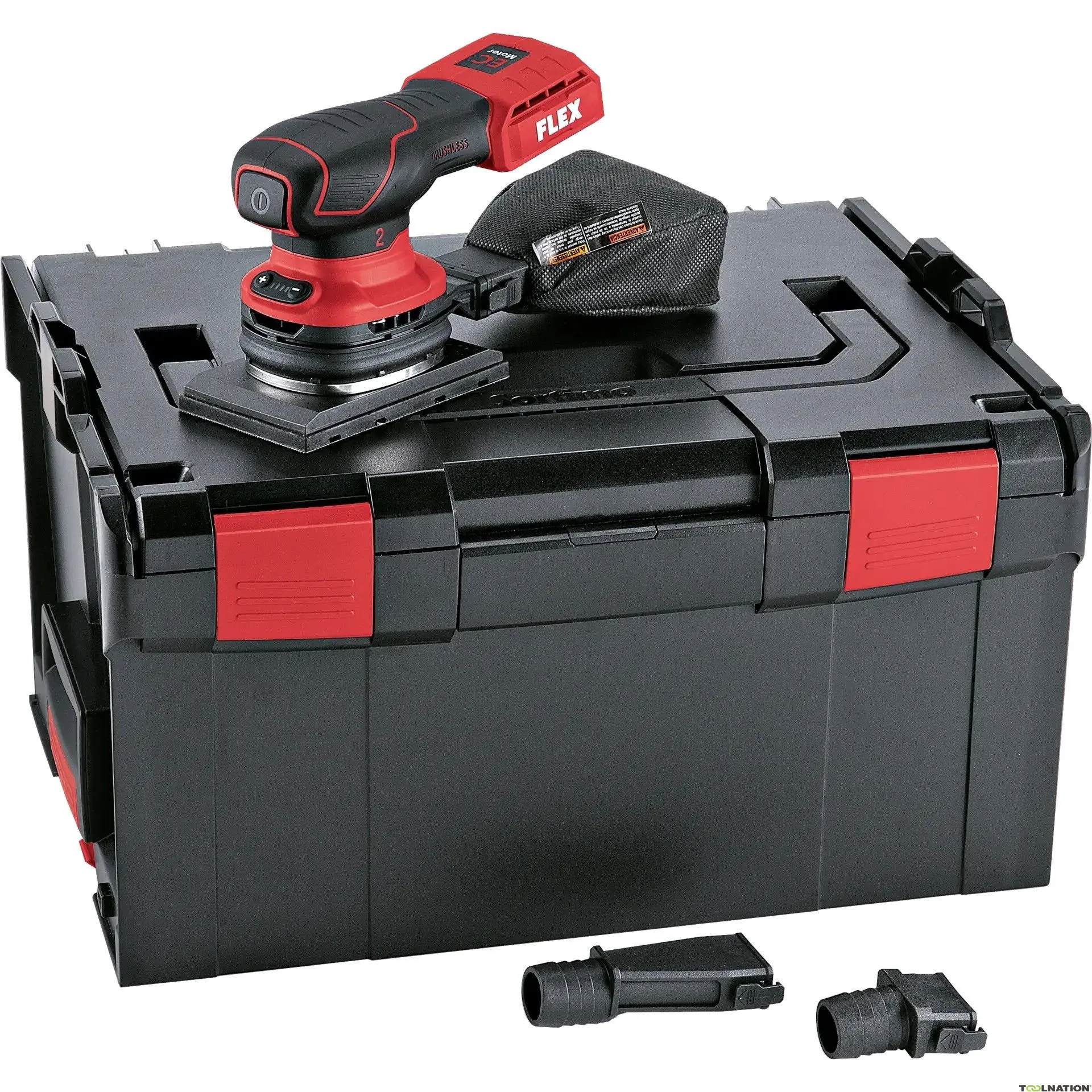 Flex-tools 532085 OSE 2-80 18-EC Vlakschuurmachine 80x130 met toerentalregeling 18V excl. accu's en lader in L-Boxx