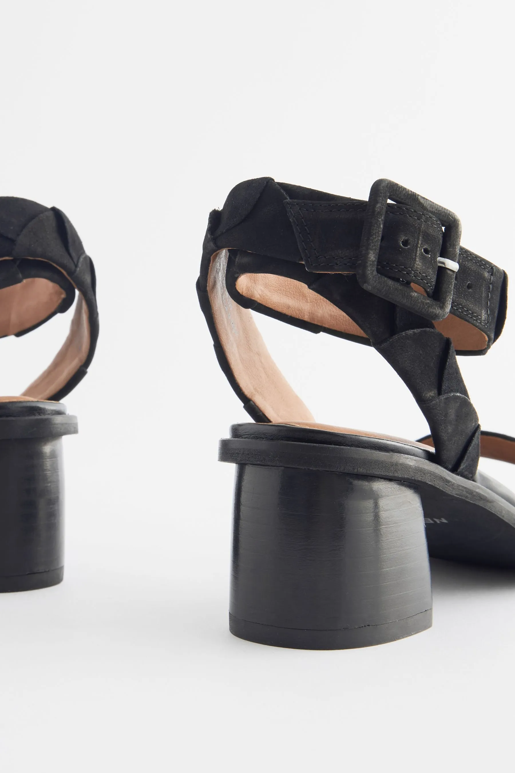Forever Comfort® - Sandali in pelle con tacco largo basso