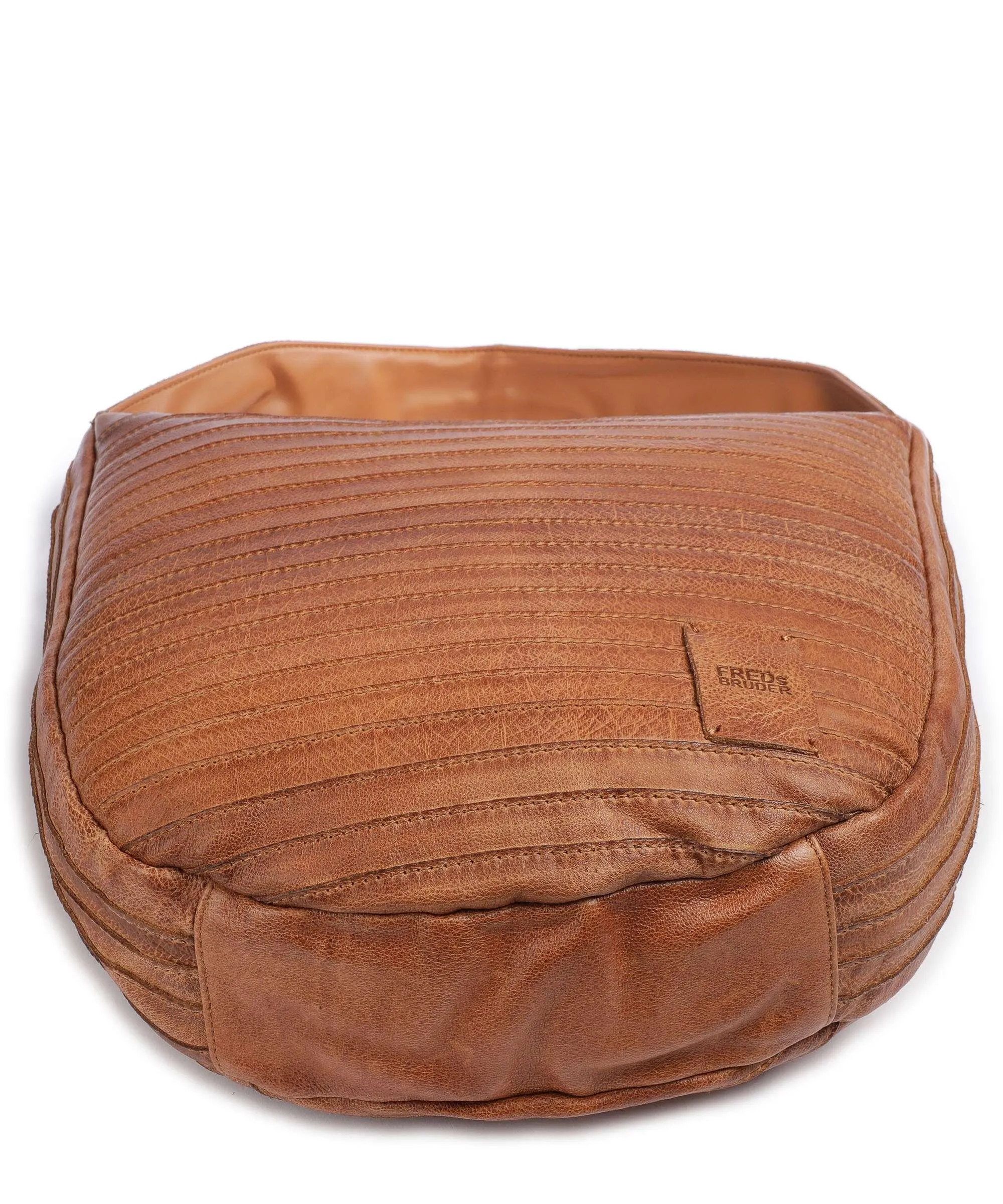  FredsBruder Ibbick Borsa hobo pelle granulata marrone  