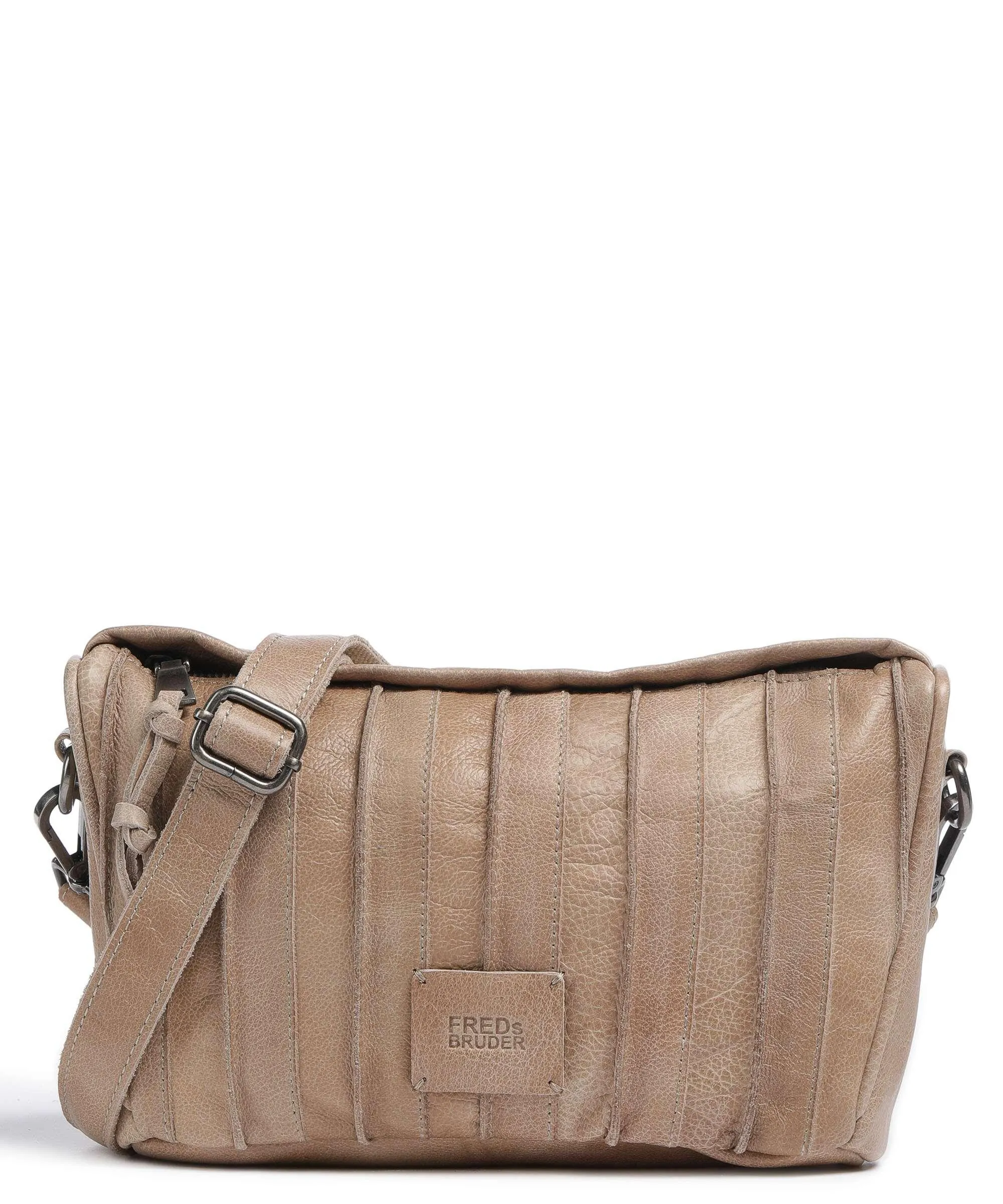  FredsBruder Izzle Borsa a tracolla pelle granulata taupe  