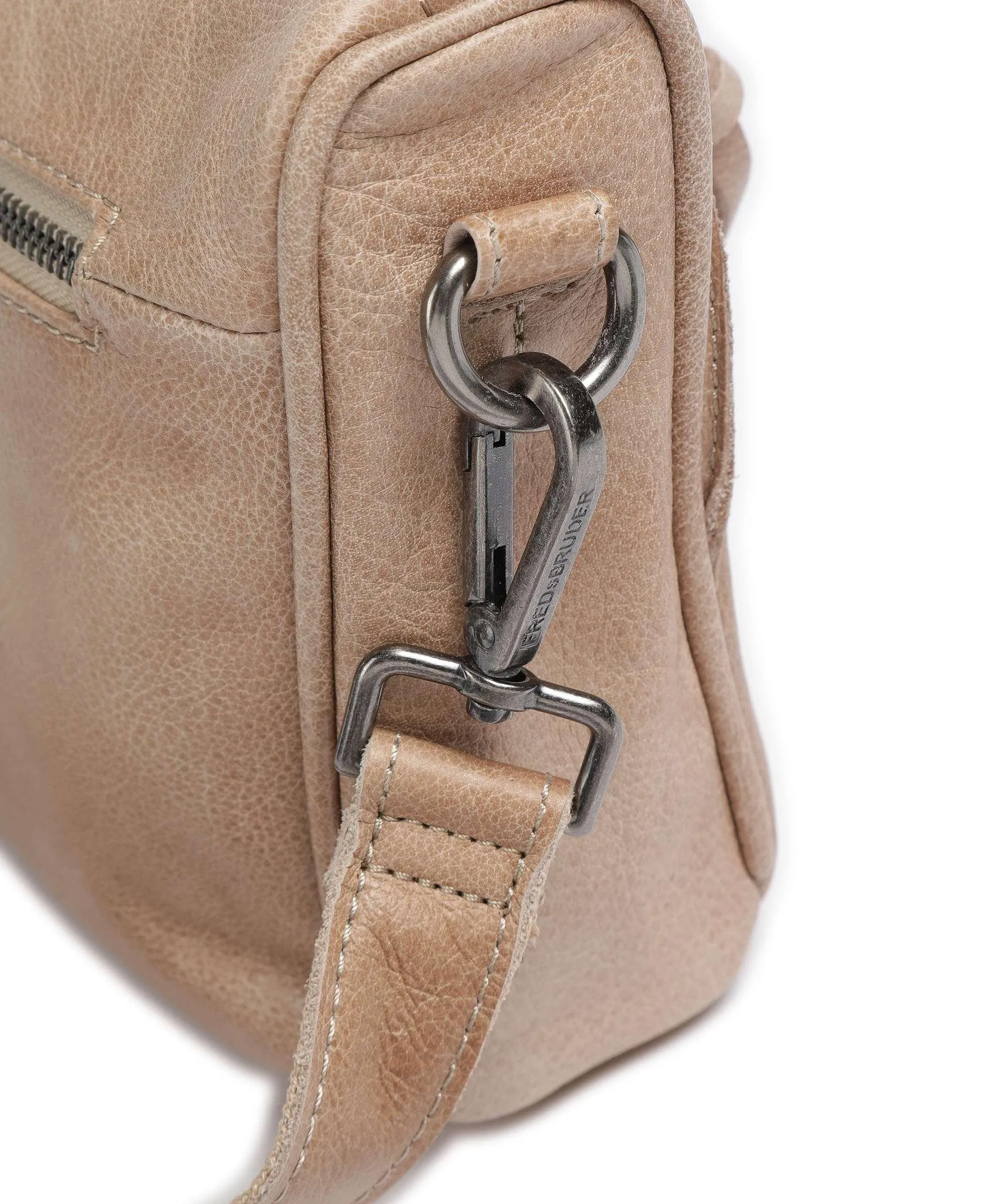  FredsBruder Izzle Borsa a tracolla pelle granulata taupe  