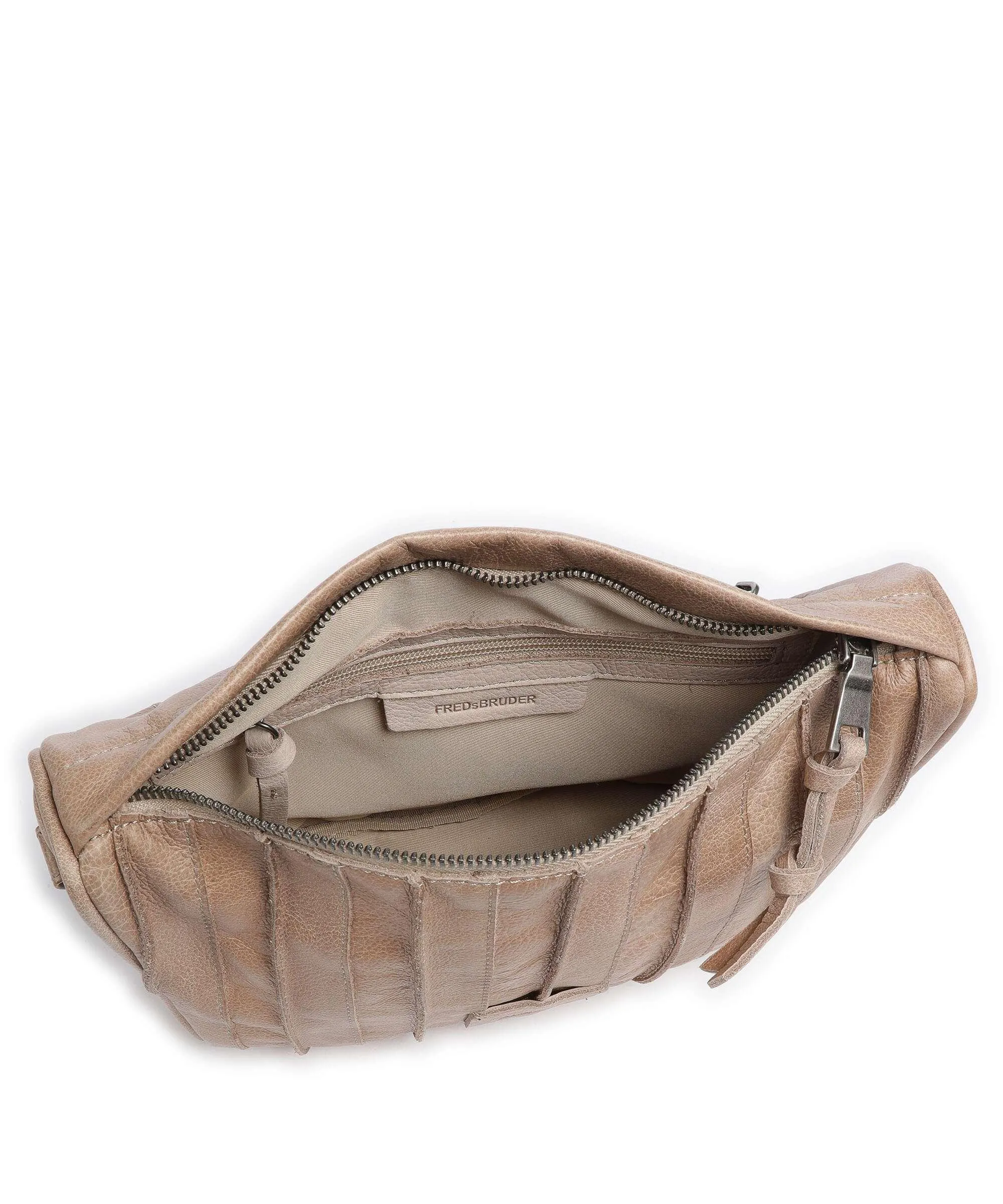  FredsBruder Izzle Borsa a tracolla pelle granulata taupe  