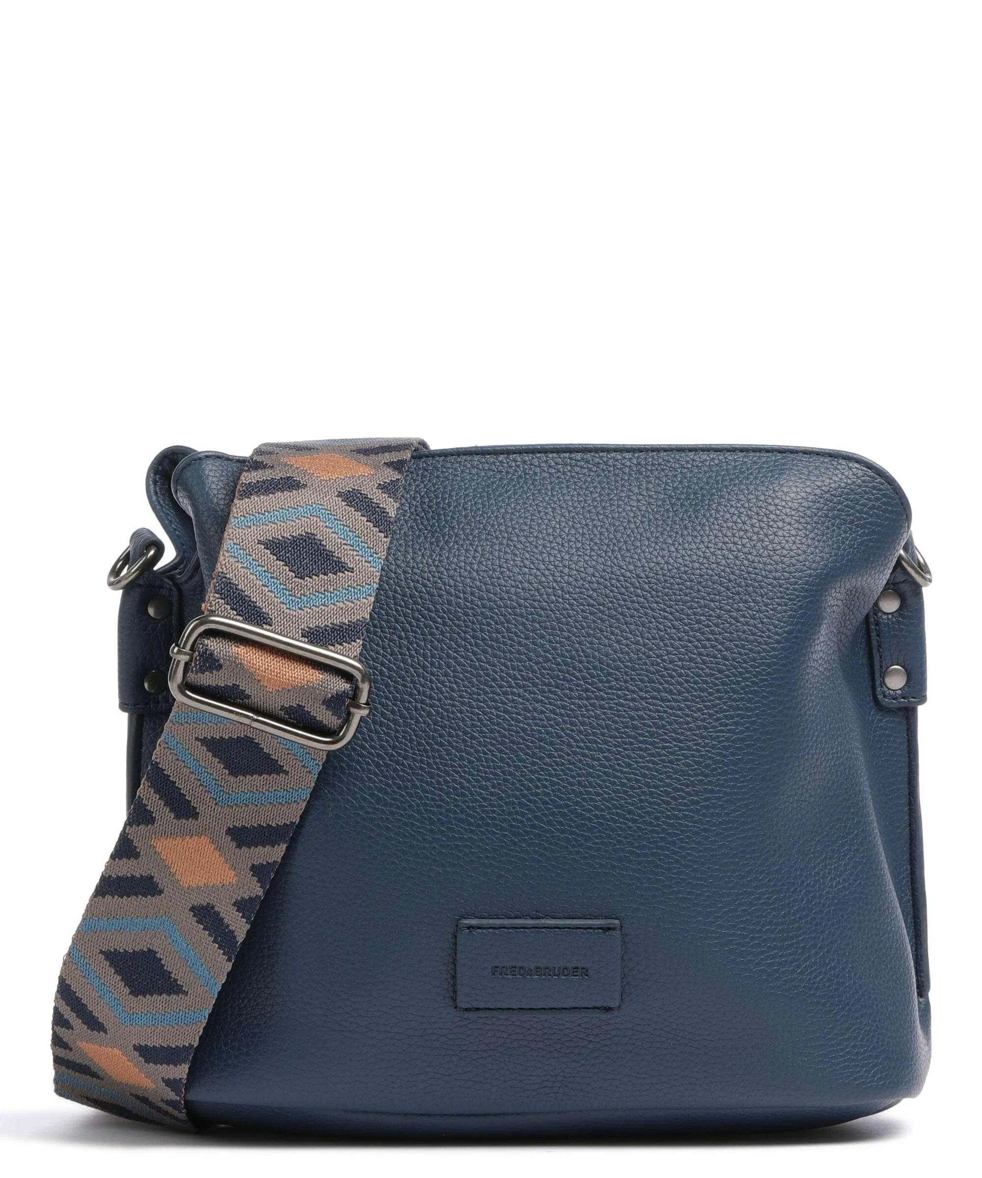  FredsBruder Lanbe Hobo Borsa a tracolla pelle granulata blu scuro  
