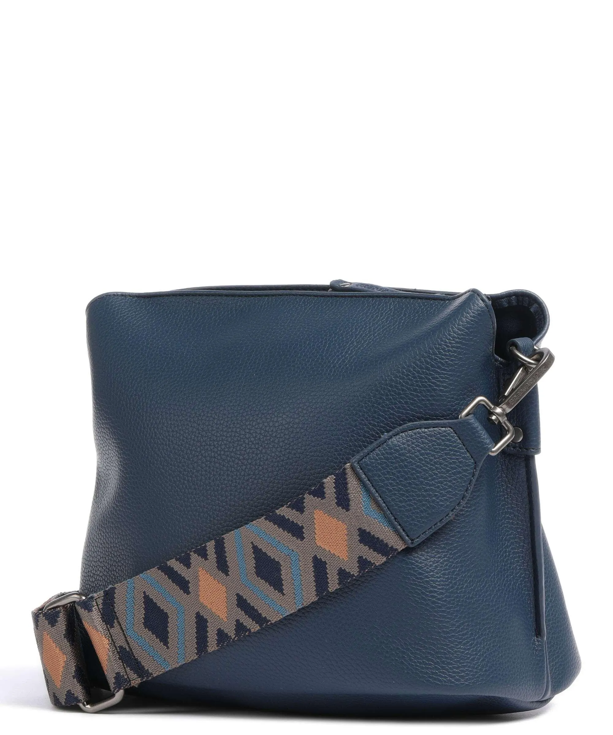  FredsBruder Lanbe Hobo Borsa a tracolla pelle granulata blu scuro  