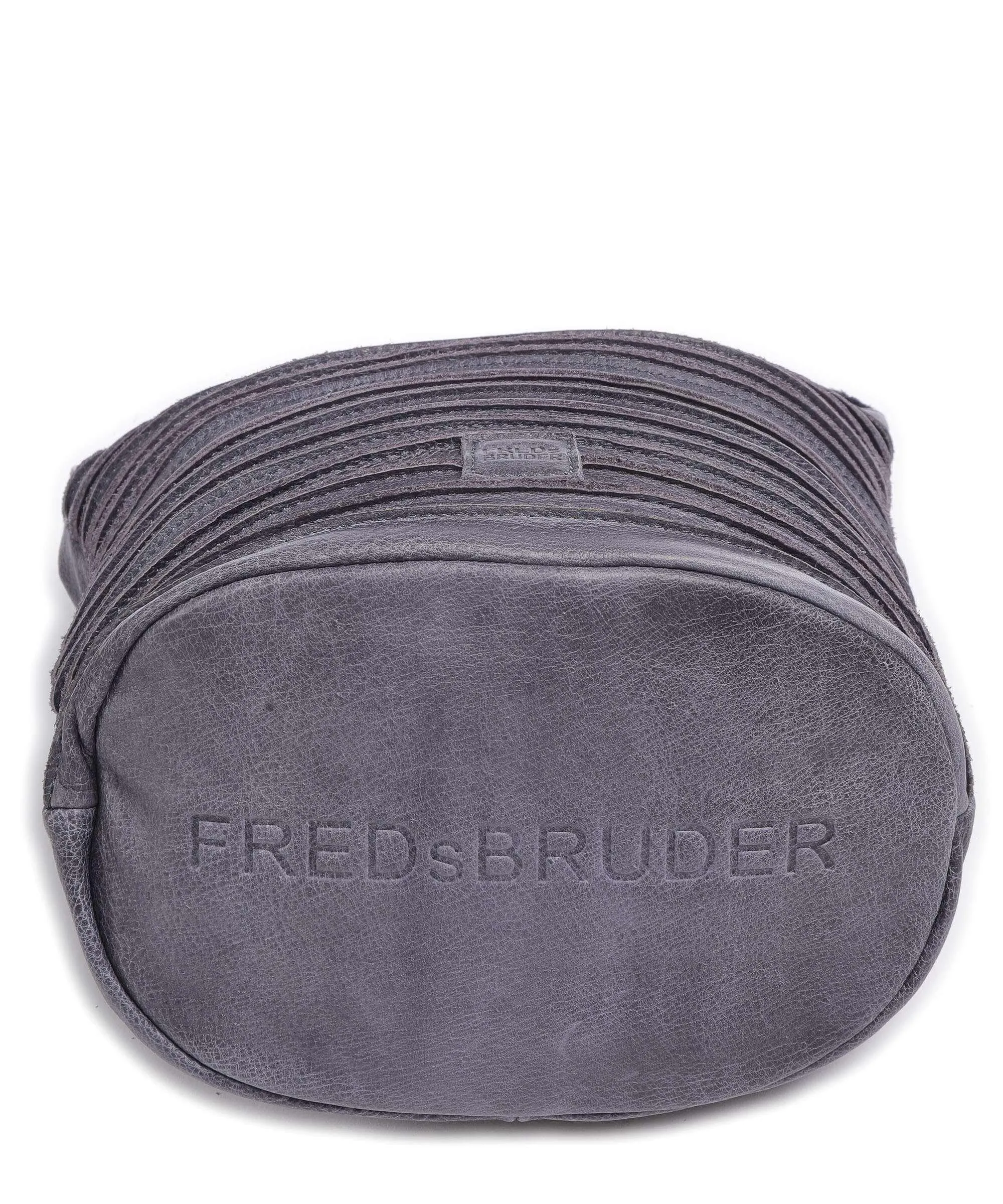  FredsBruder Riffelinchen Borsa a tracolla pelle granulata lavanda  