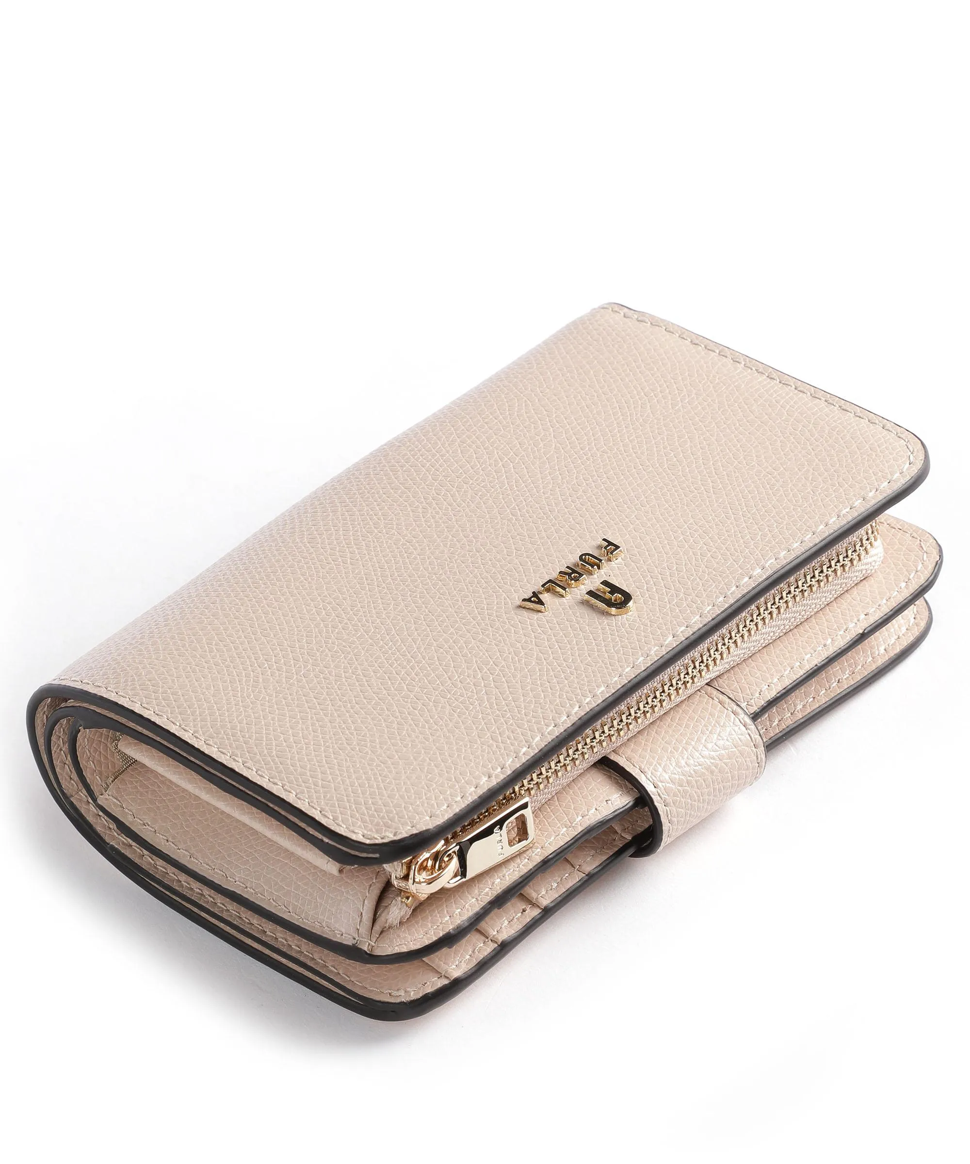  Furla Camelia M Portafoglio pelle granulata nude  