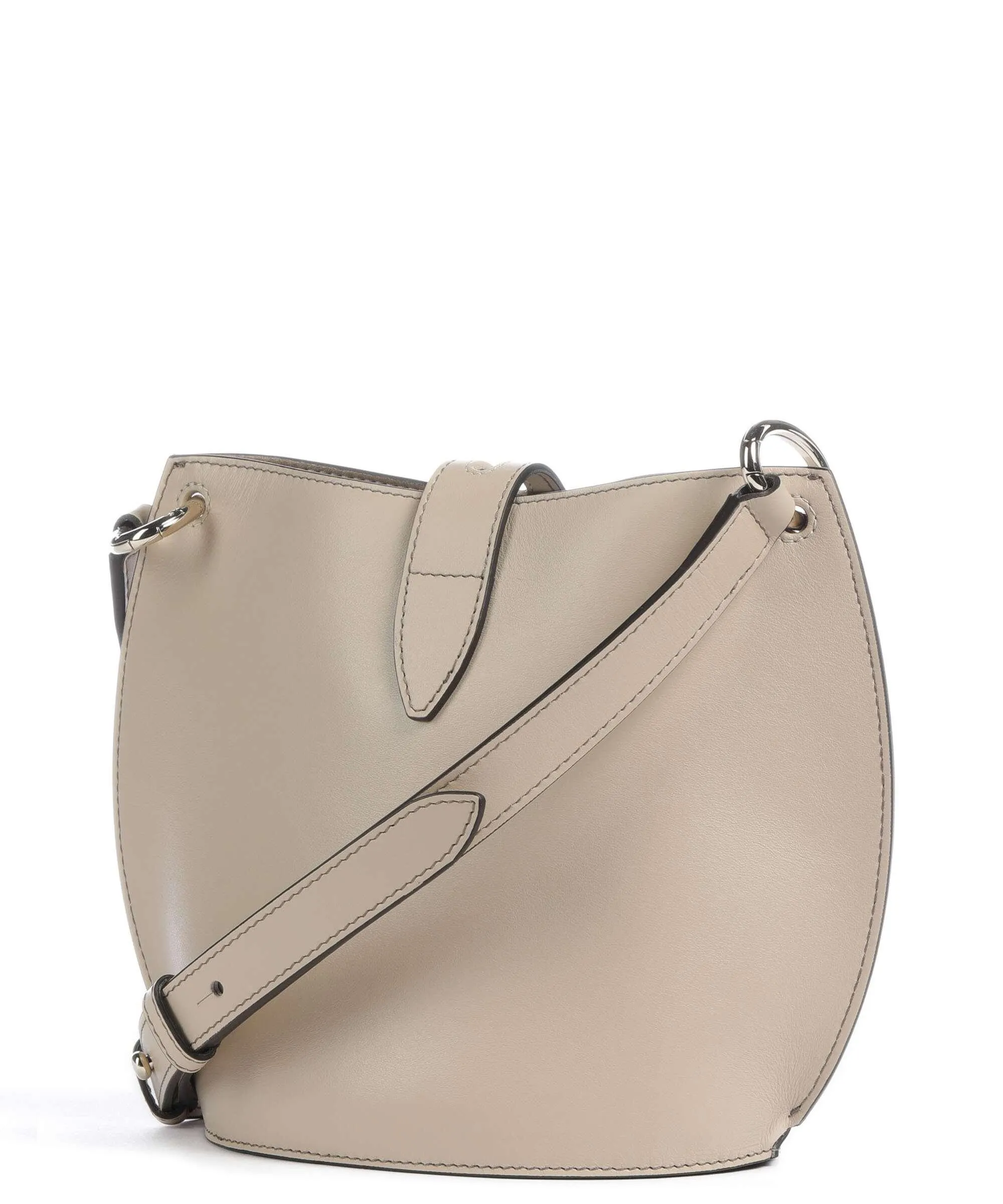  Furla Unica Mini Borsa a tracolla pelle liscia beige  