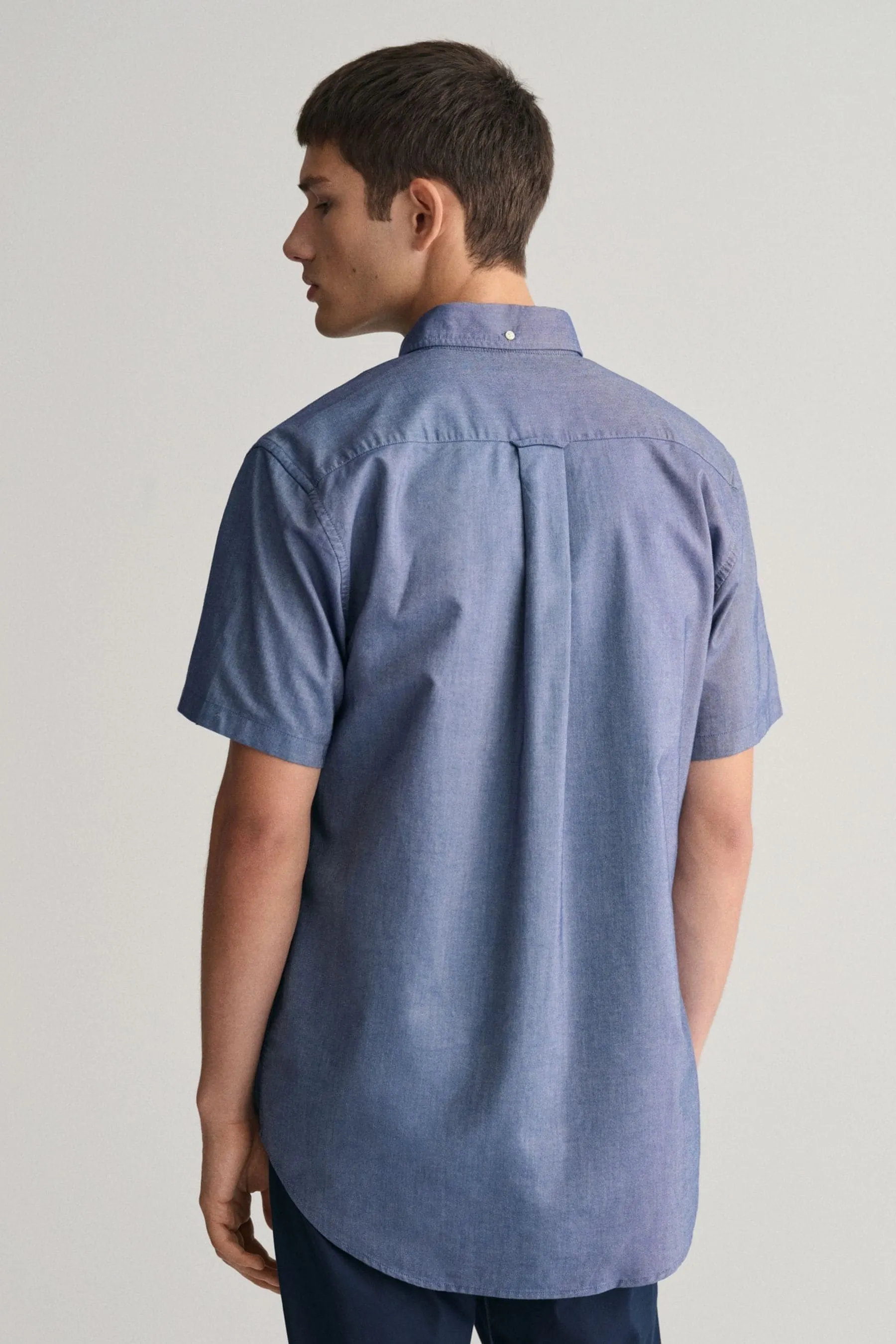 GANT regular  - Camicia con Oxford Manica corta vestibilità classica