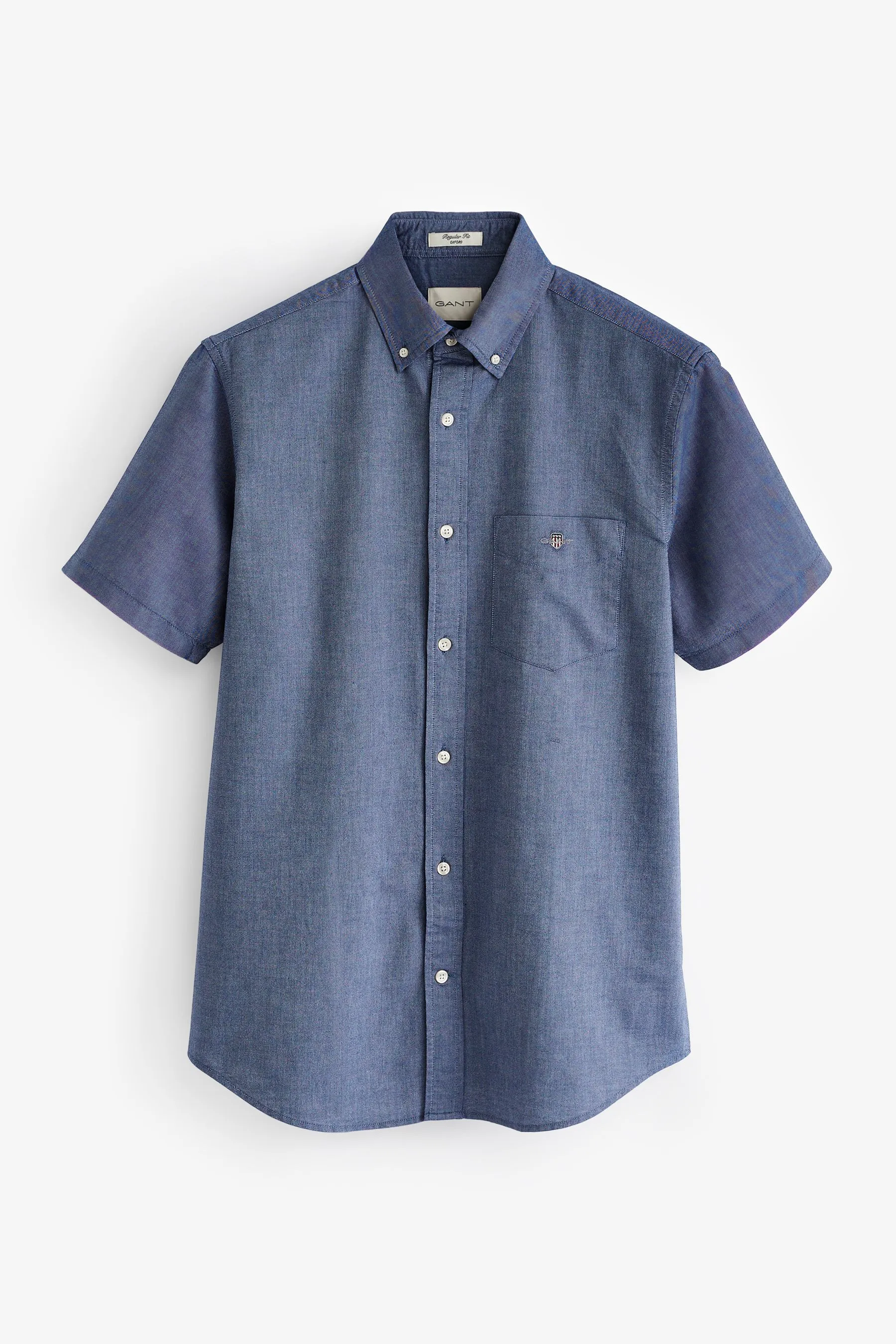 GANT regular  - Camicia con Oxford Manica corta vestibilità classica