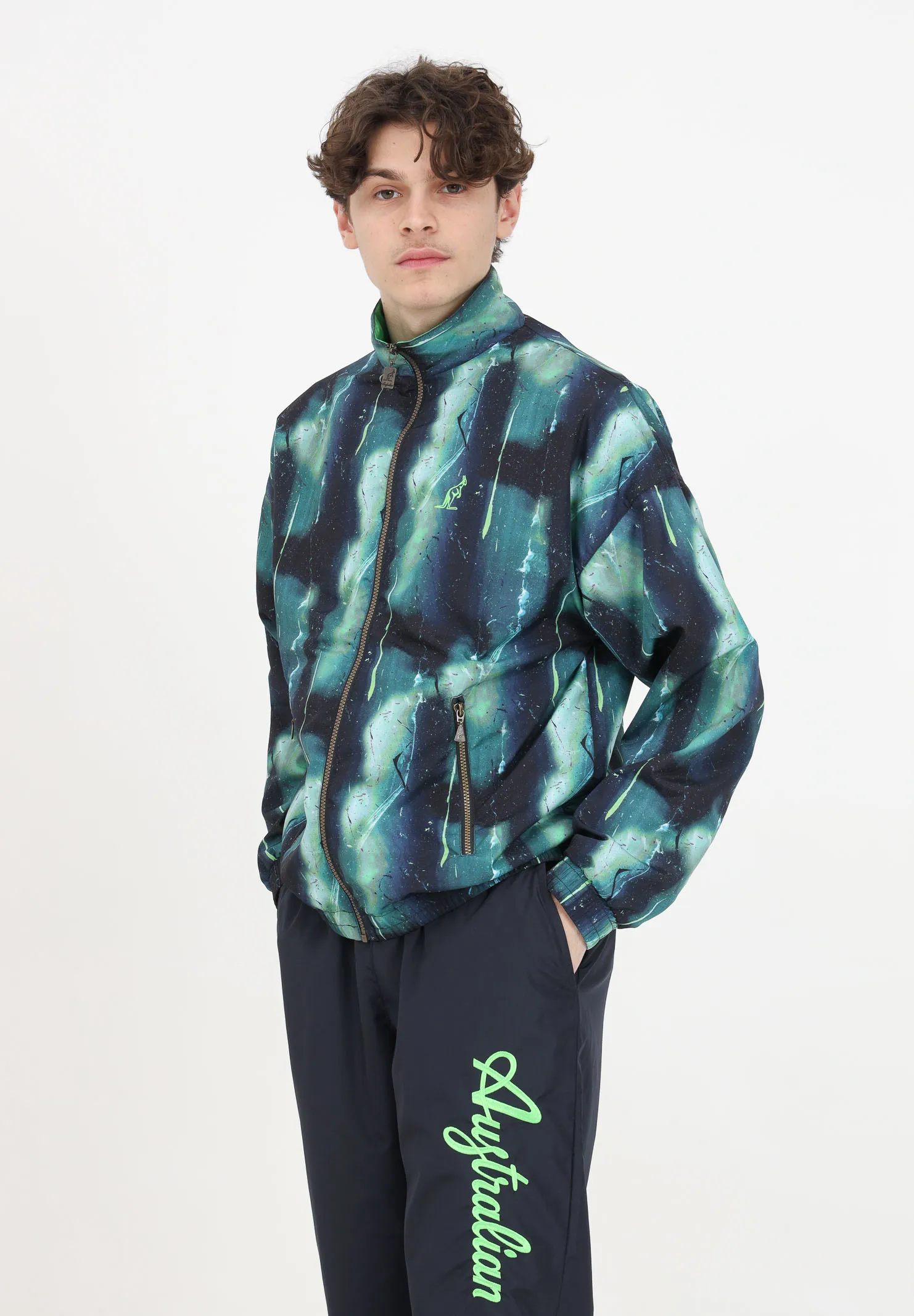 Giacca a vento da uomo allover print smash jacket kripto