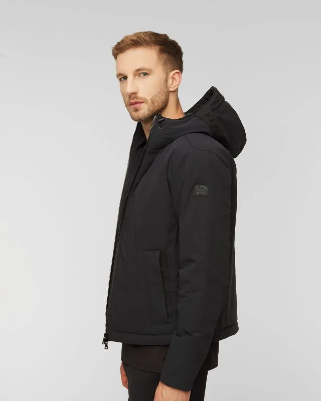 Giacca a vento da uomo Paul&Shark Typhoon Windbreaker Nera