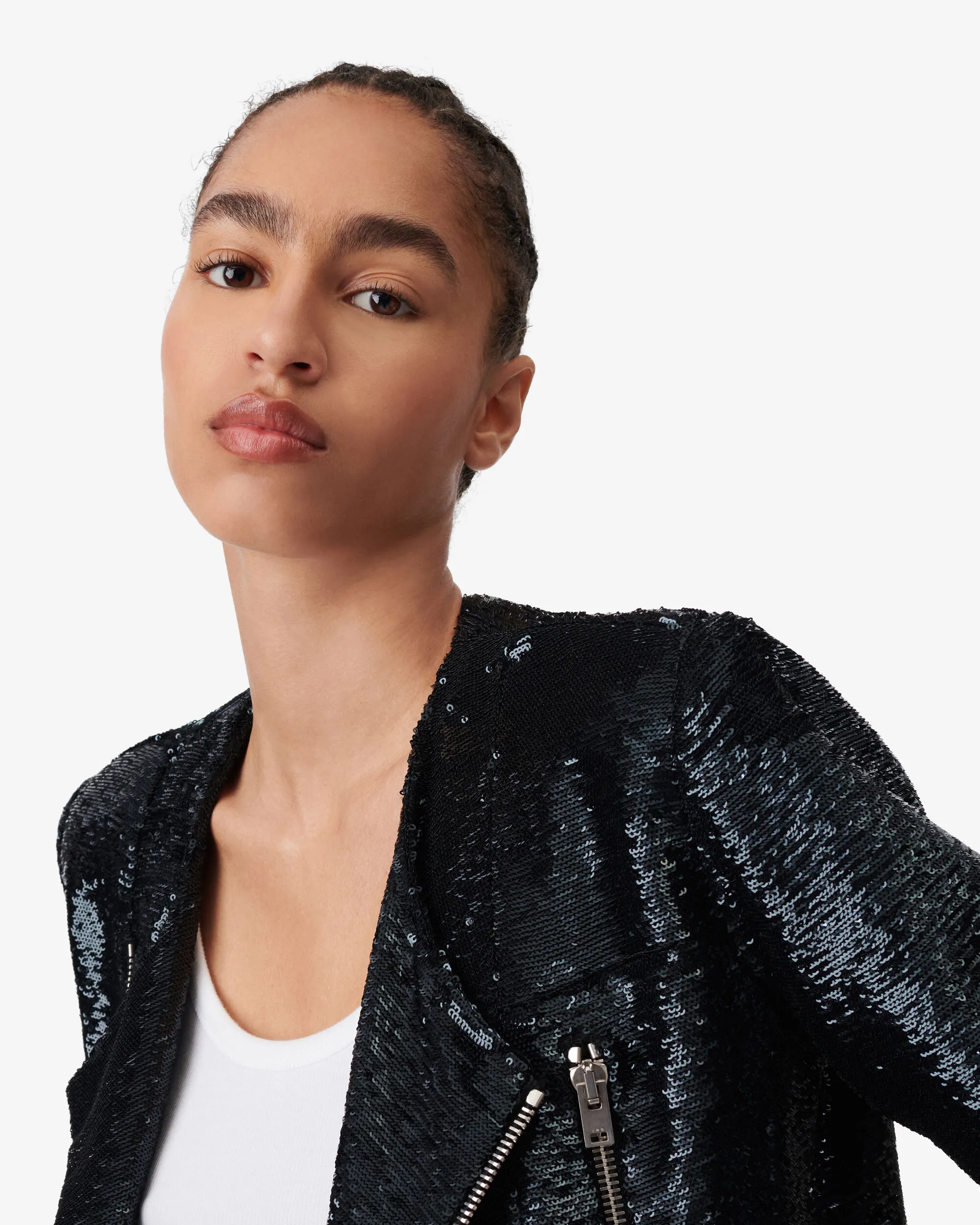 GIACCA BIKER LUZIA CON PAILLETTES