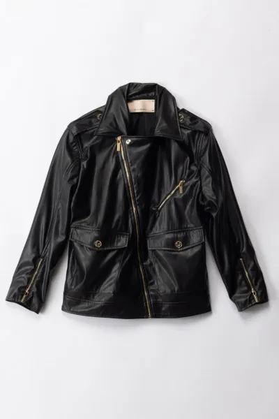 Giacca in pelle Black