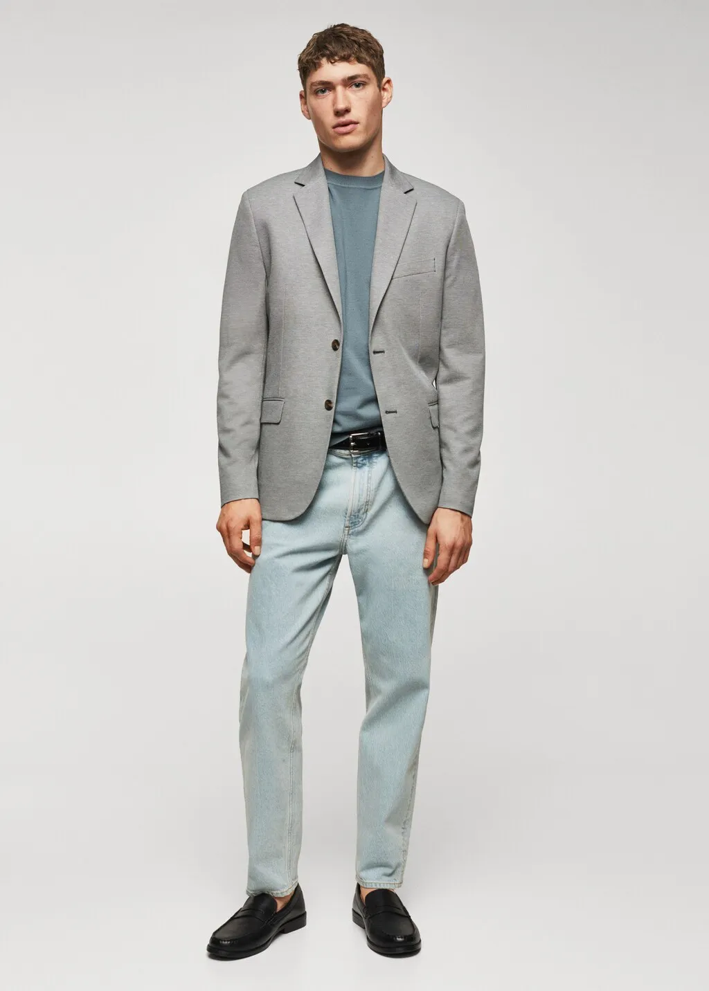 Giacca slim fit microstruttura