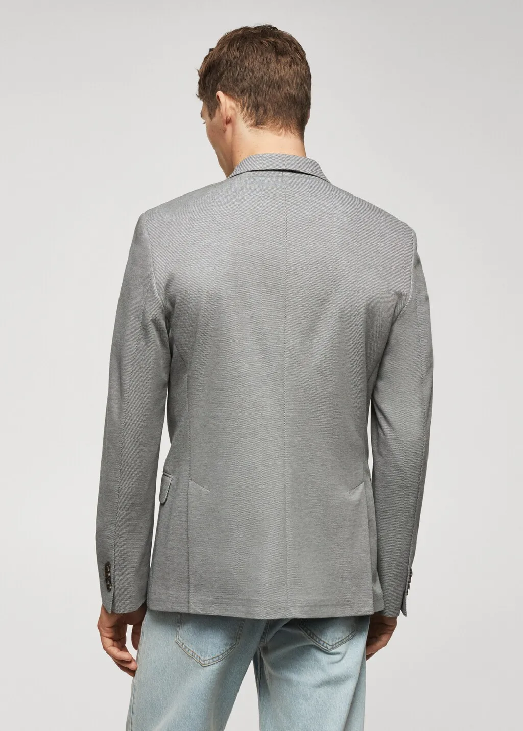 Giacca slim fit microstruttura