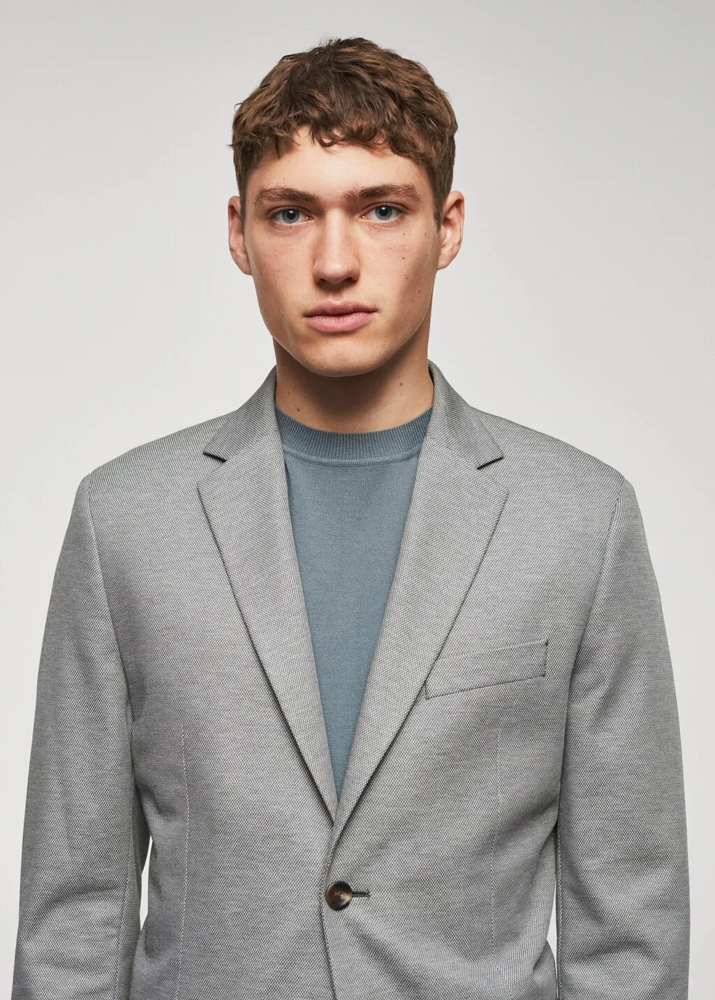 Giacca slim fit microstruttura
