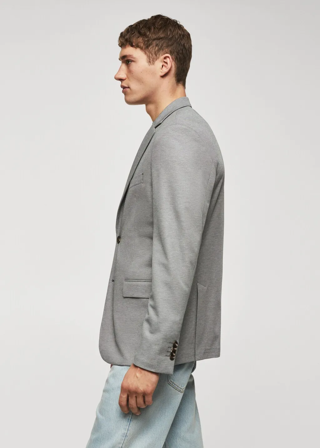Giacca slim fit microstruttura