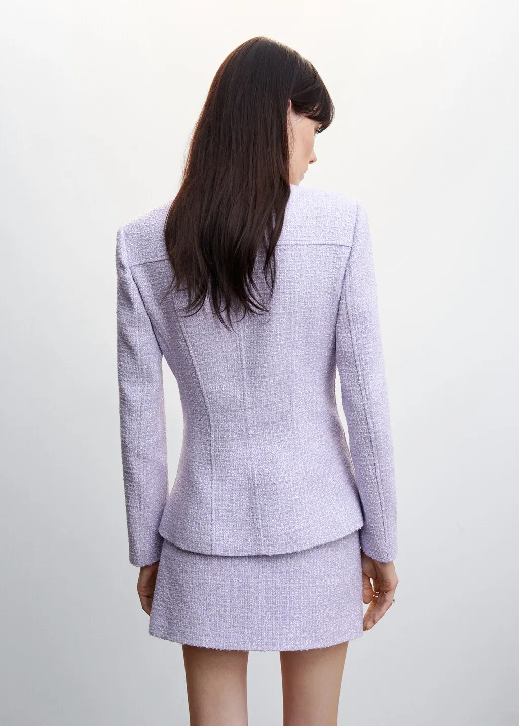 Giacca tweed bottoni metallizzati