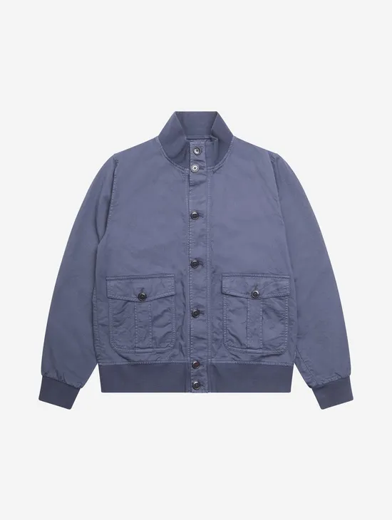 Giubbotto Bomber Con Bottoni