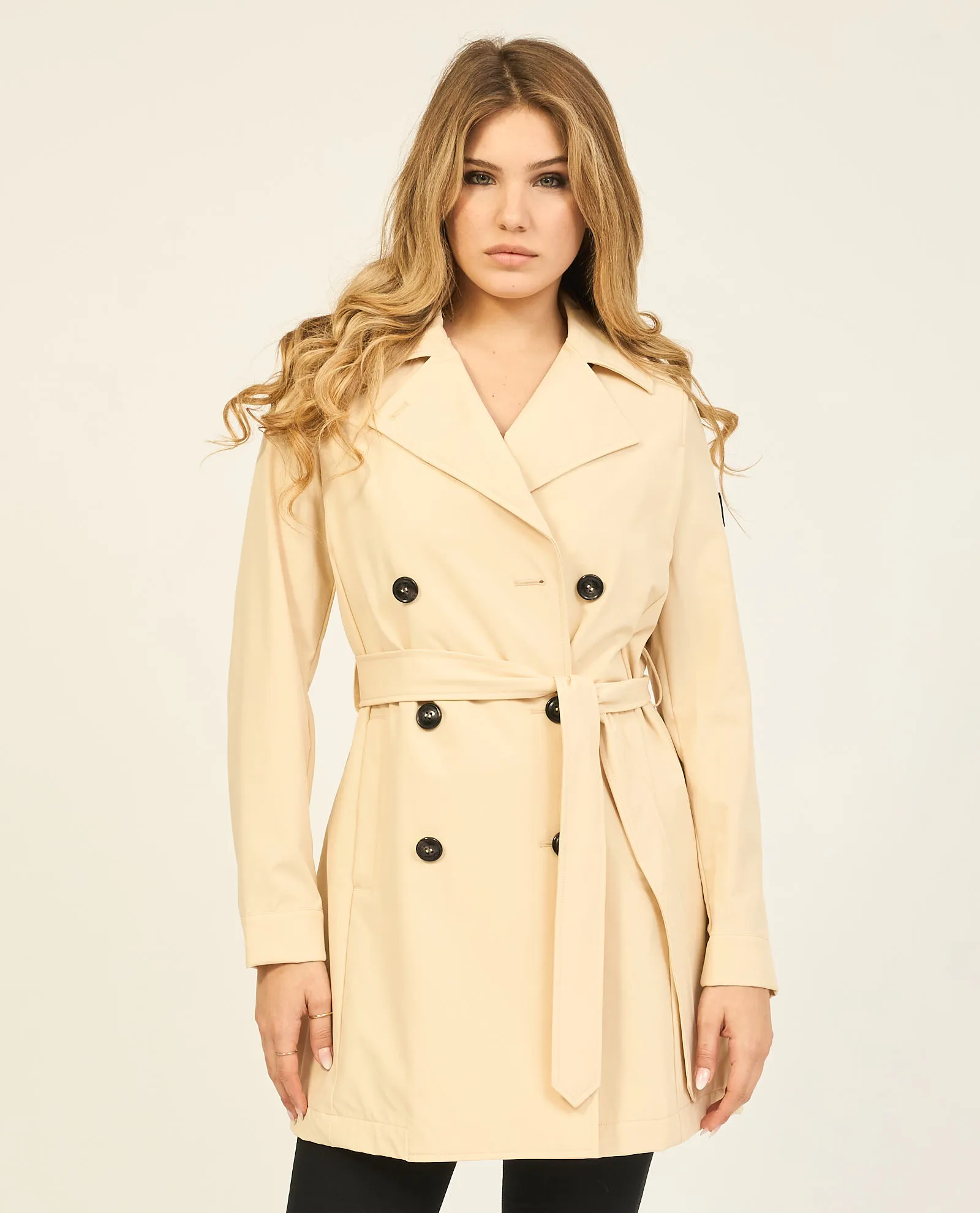 Giubbotto donna Refrigue modello trench con cintura
