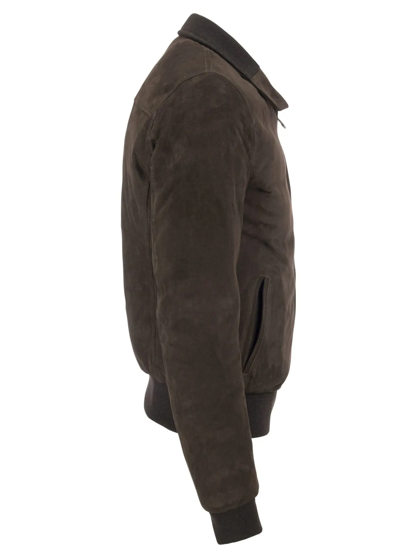 Giubbotto in Pelle scamosciata