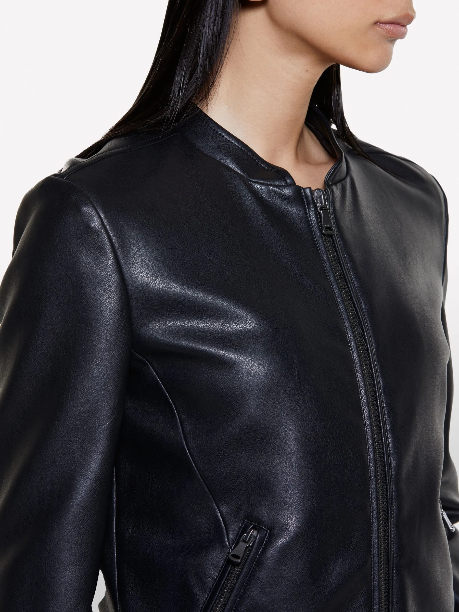 Giubbotto nero slim fit