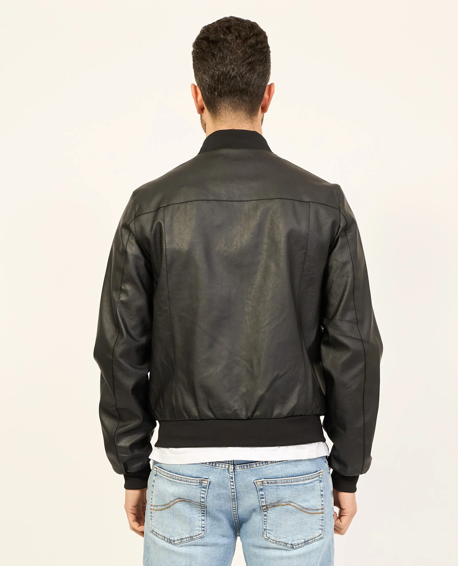 Giubbotto nero Yes Zee modello bomber