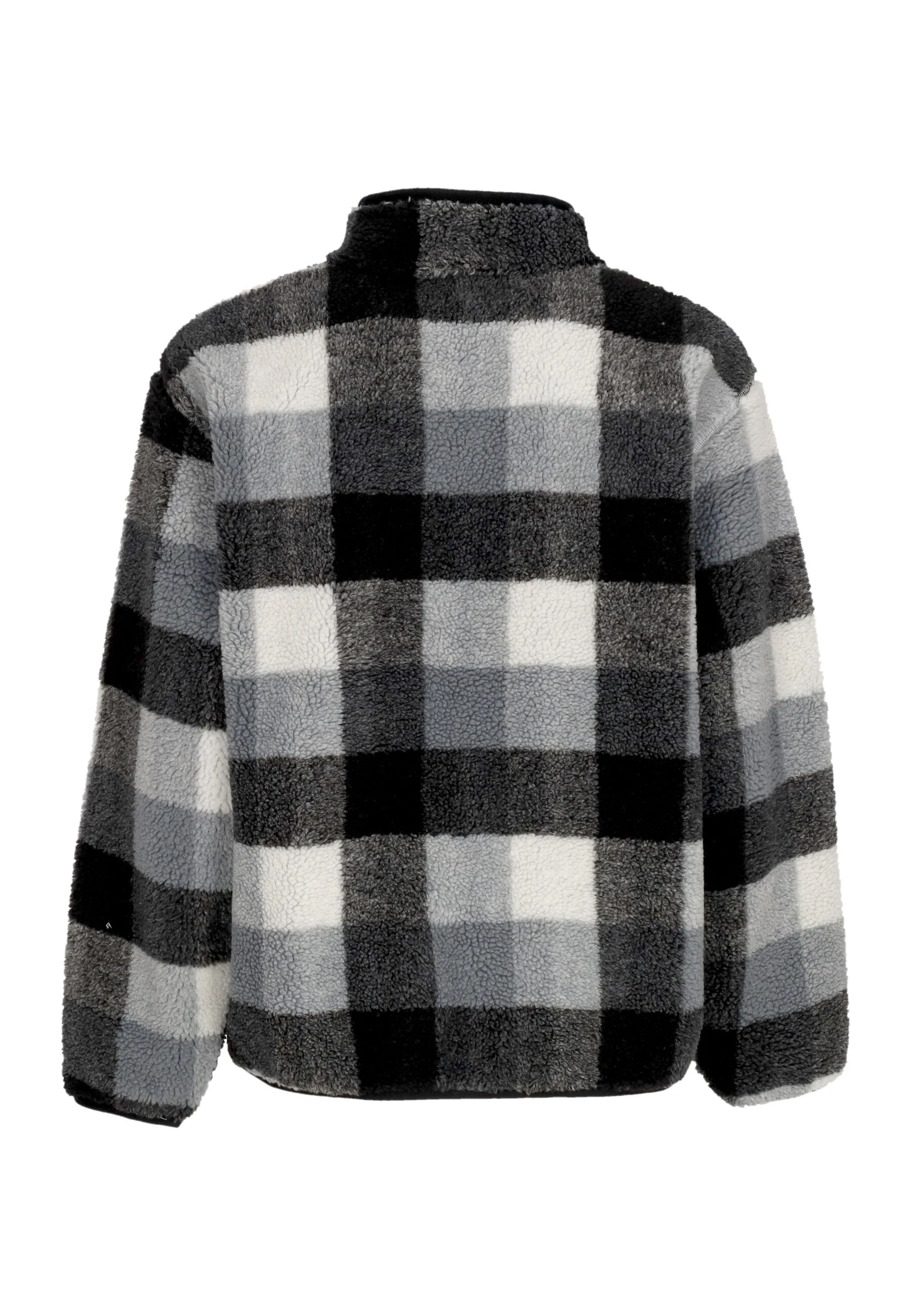 Giubbotto Pile Uomo Club Winterized Half-zip Sweatshirt Black/white/smoke Grey/white