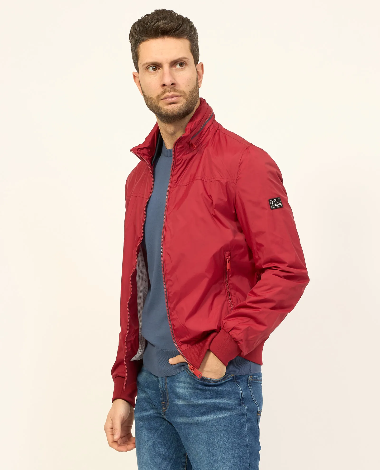 Giubbotto Yes Zee modello bomber con logo
