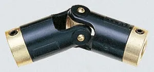 Giunto universale Huco, lungo 46.2mm, Ø est 14.3mm, foro 1/4 x 1/4poll, angolo lavoro 45° max, 1000giri/min max, coppia