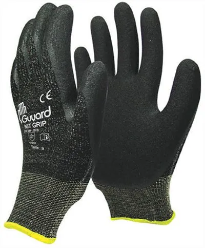 Guanti da lavoro GUYARD NIT GRIP, Tg. 6, in Poliammide, Spandex, col. Grigio
