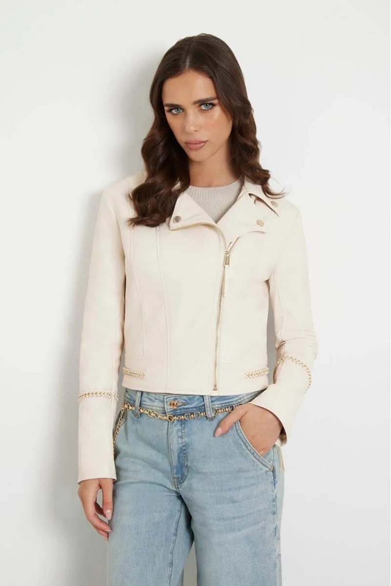GUESS GIUBBOTTO SIMILPELLE JEANSERIA
