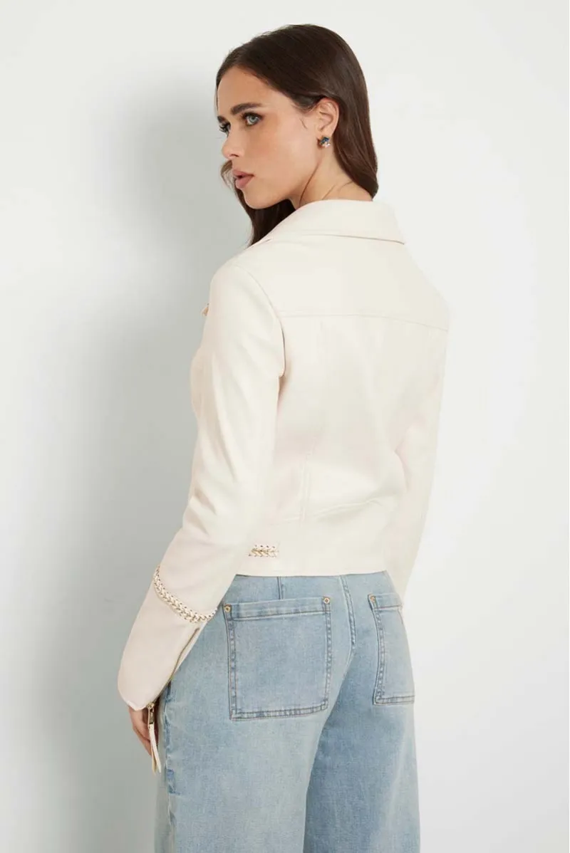 GUESS GIUBBOTTO SIMILPELLE JEANSERIA