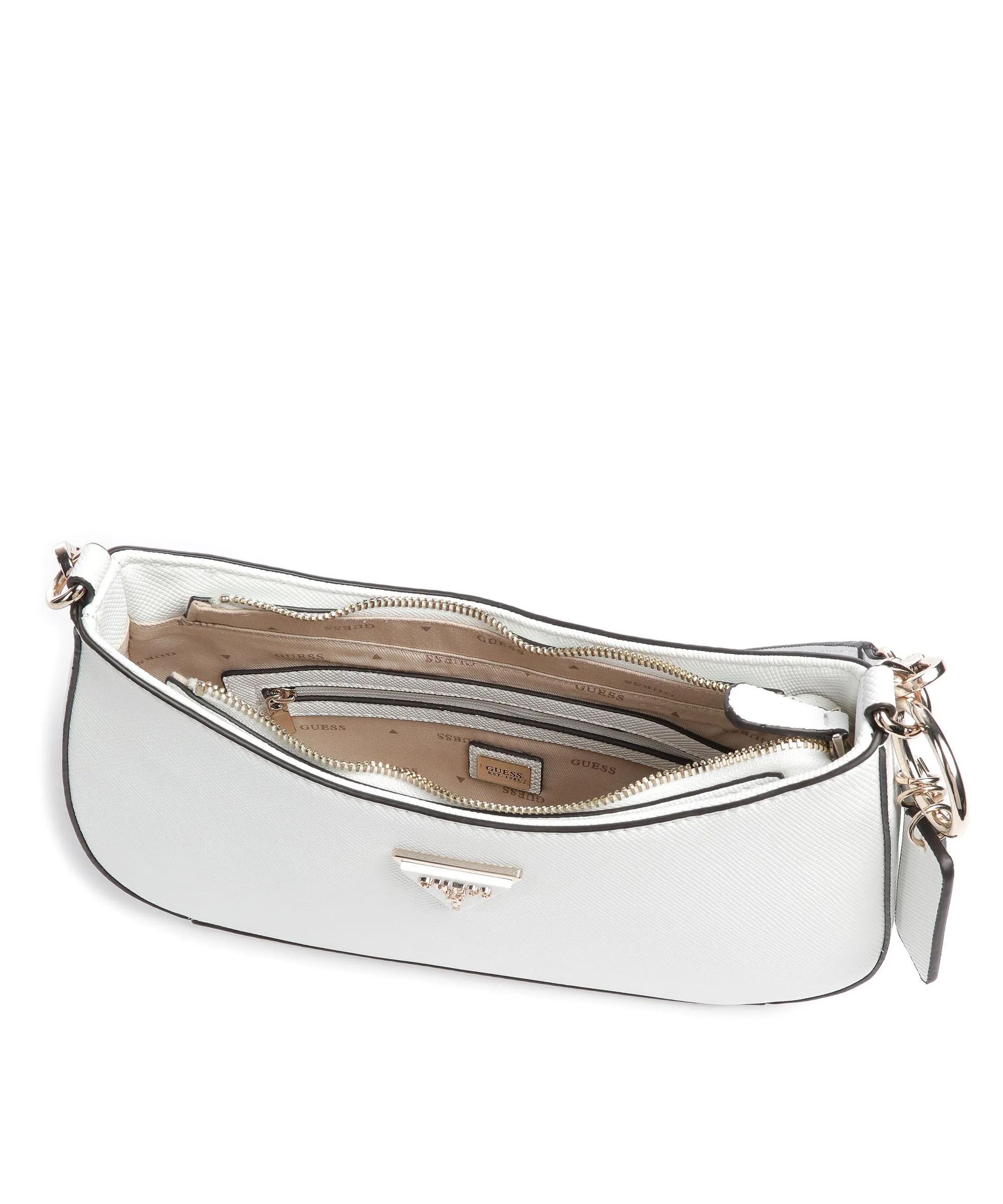  Guess Noelle Borsa a spalla pelle sintetica bianco  