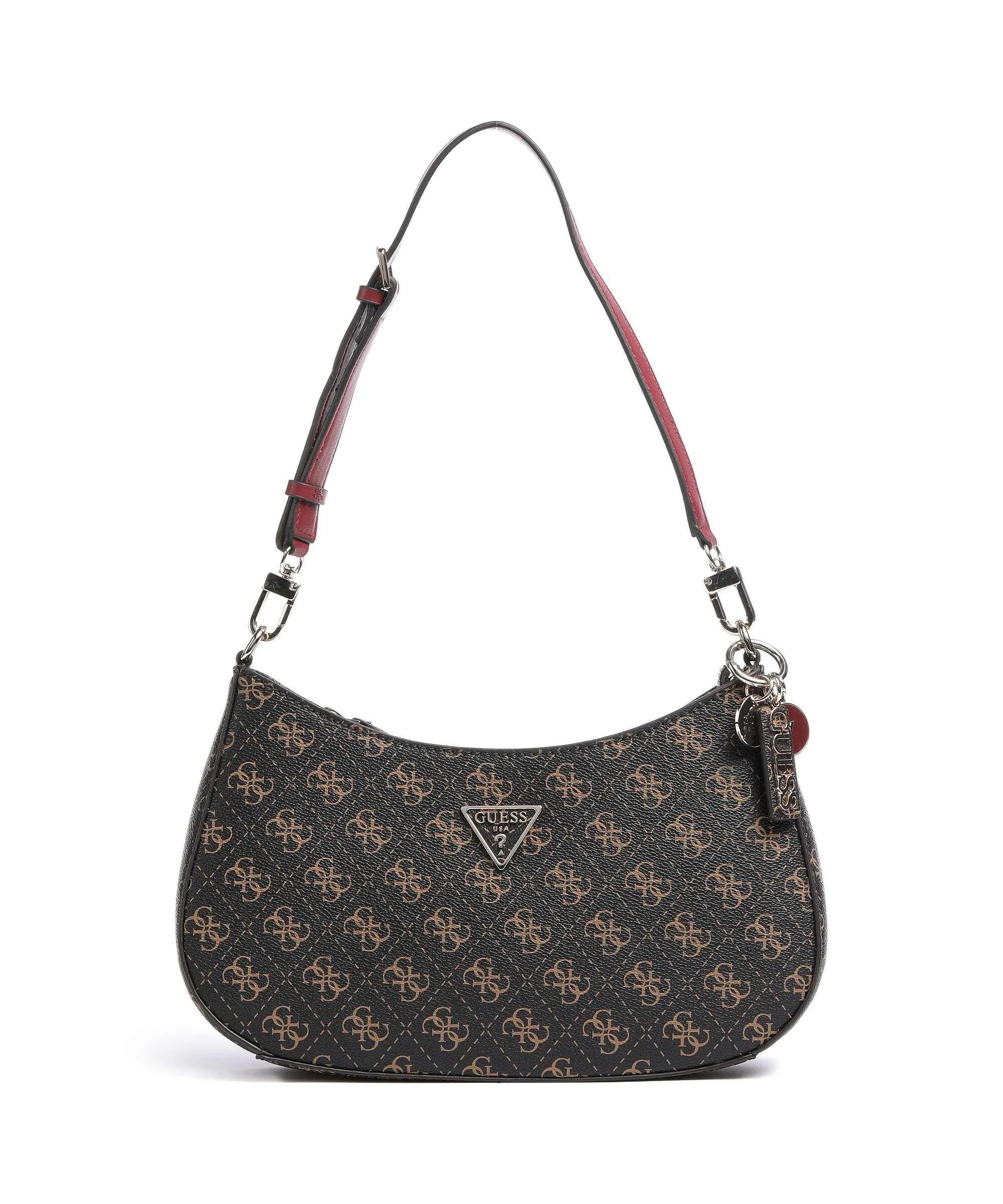  Guess Noelle Borsa a spalla pelle sintetica marrone scuro  