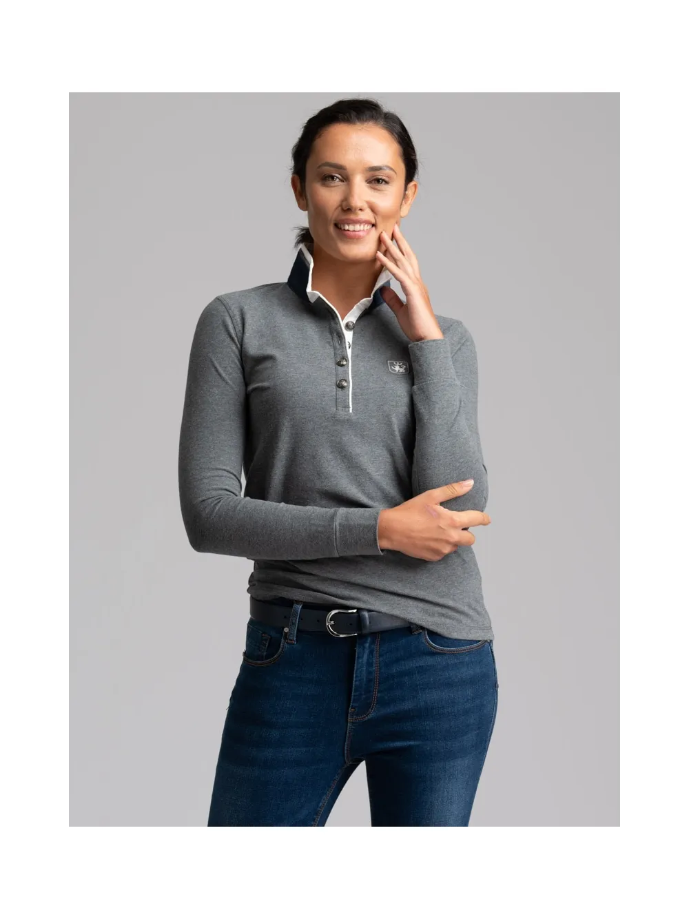 Jeans donna 5 tasche a sigaretta lavaggio medio