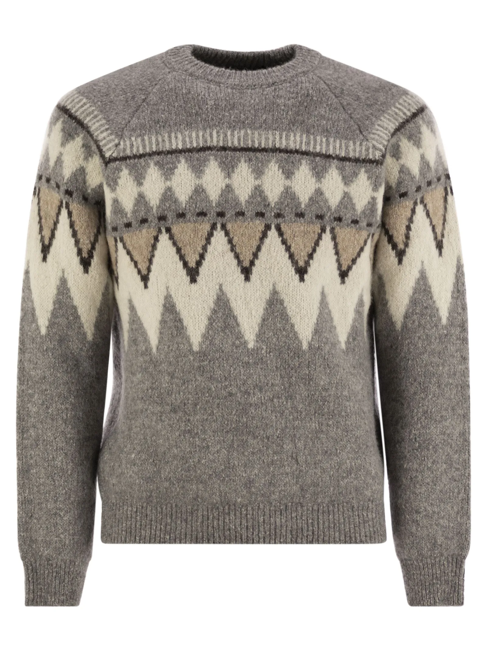 Jersey Peserico Jacquard ad Alpaca, cotone e lana