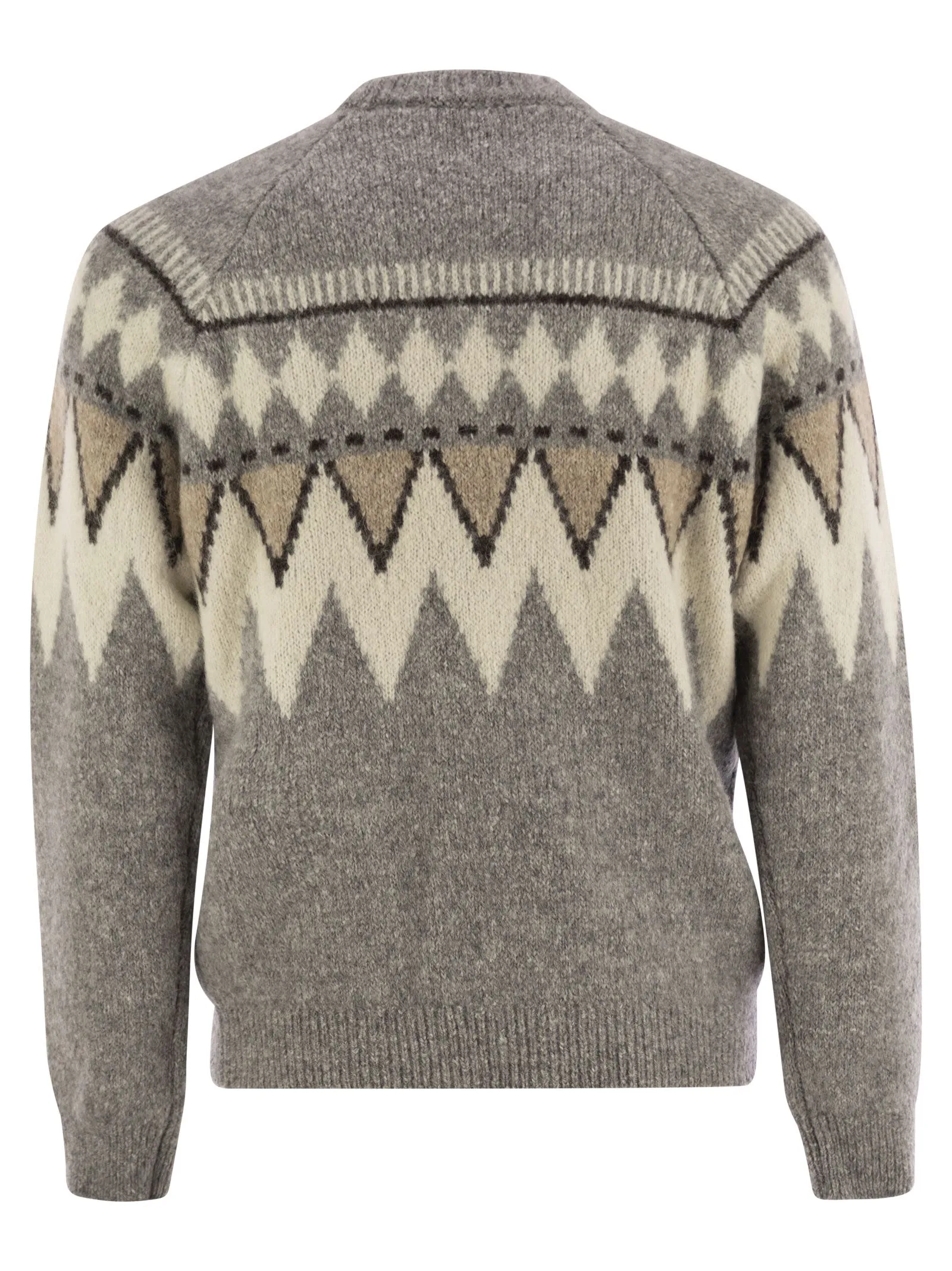 Jersey Peserico Jacquard ad Alpaca, cotone e lana
