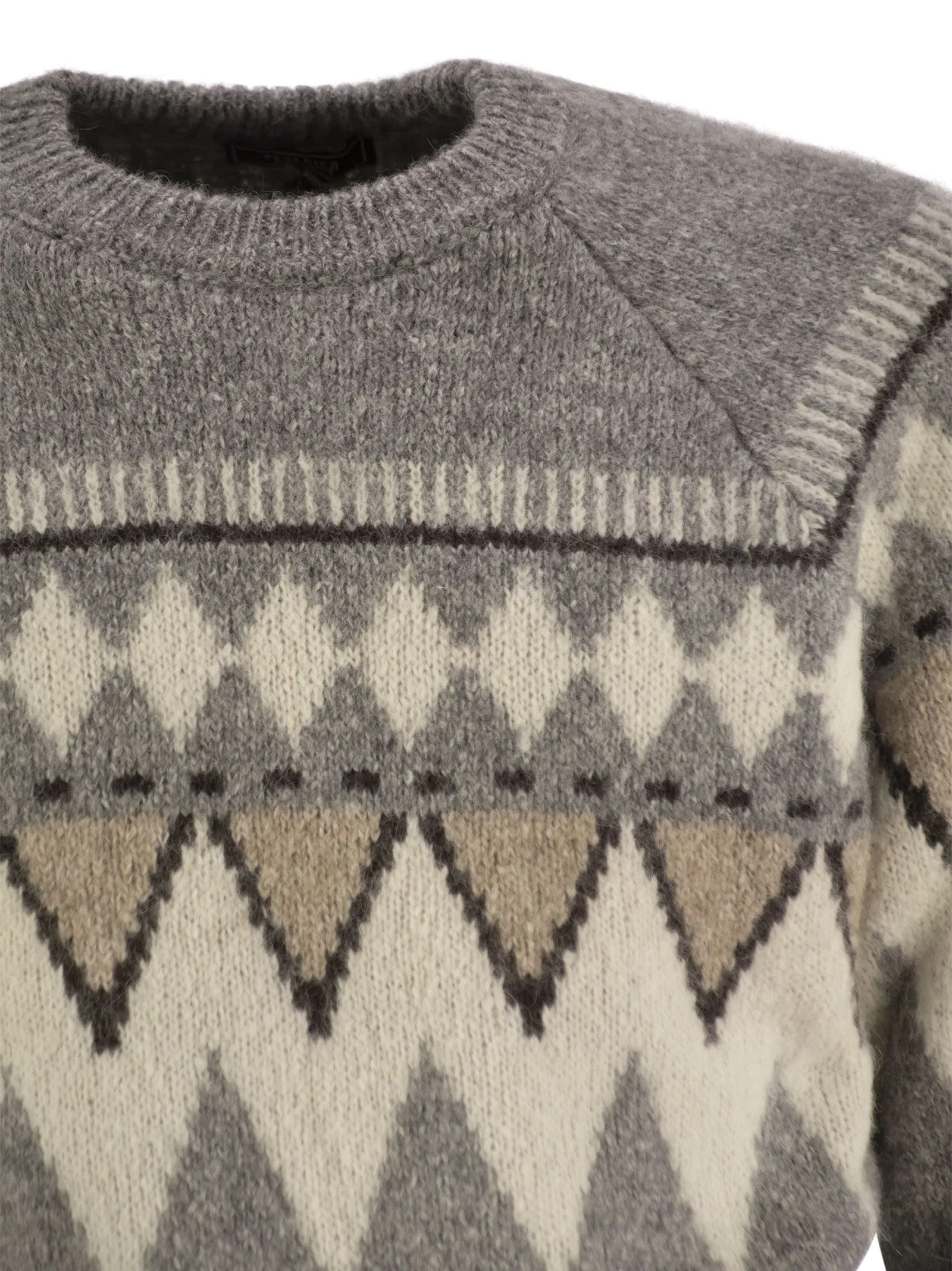 Jersey Peserico Jacquard ad Alpaca, cotone e lana