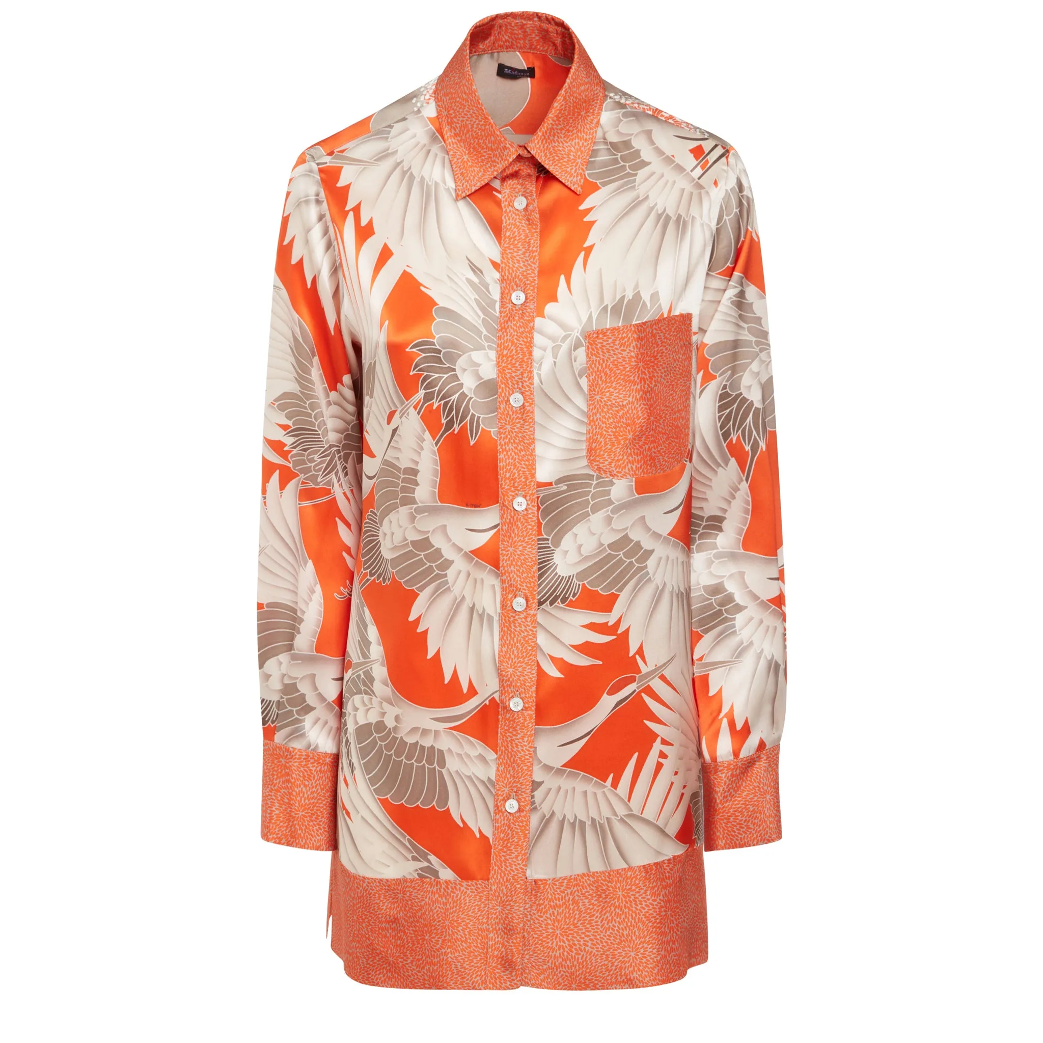 KITON  Camicia in seta multicolor