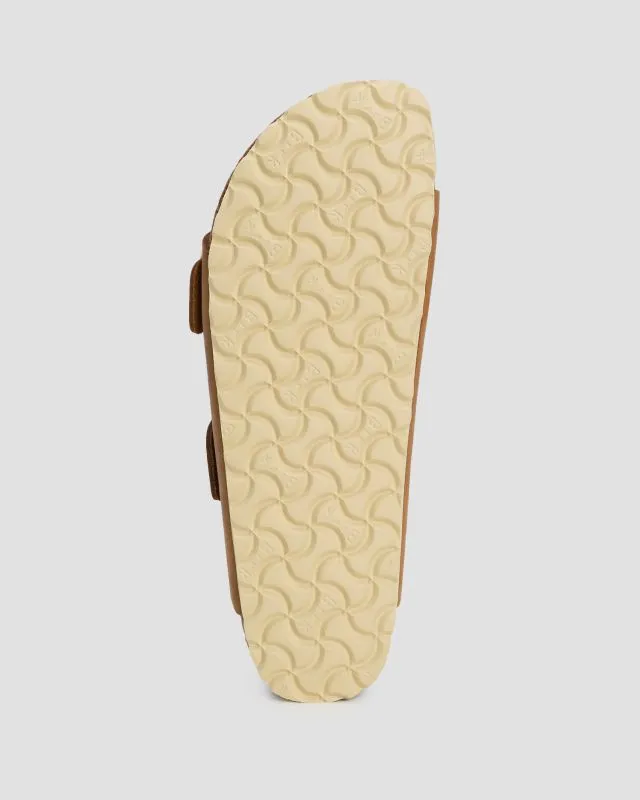 Klapki damskie Birkenstock Arizona Big Buckle Fl 1011073-cognac